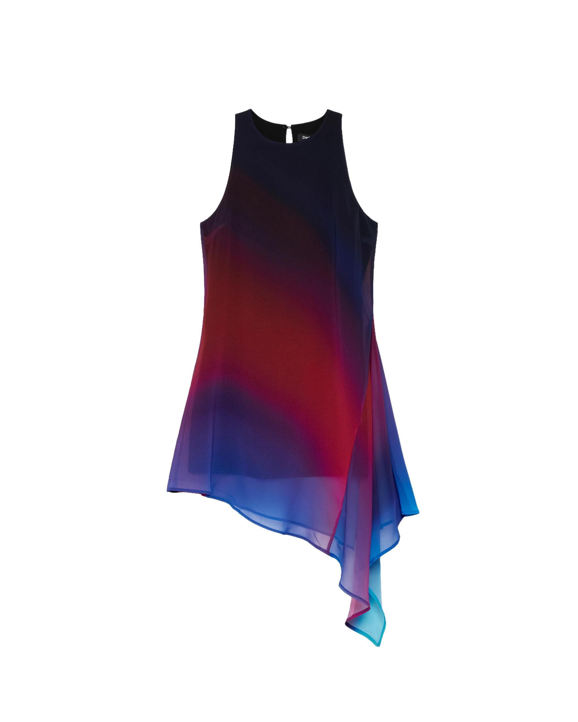 Vestido asimétrico sin mangas - Desigual - Azul Azul-4