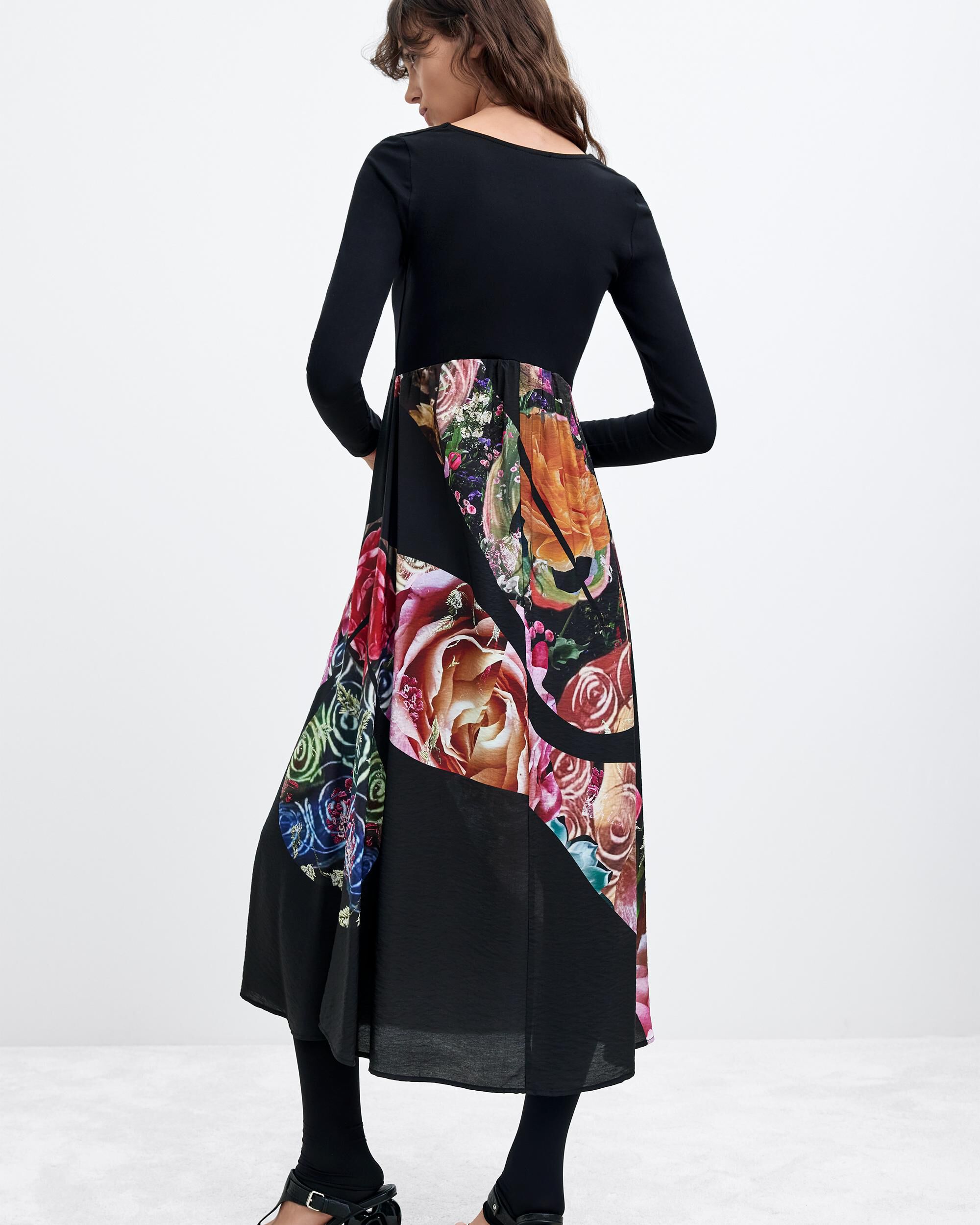 Vestido estampado midi m c lacroix - Desigual - Negro Negro-2
