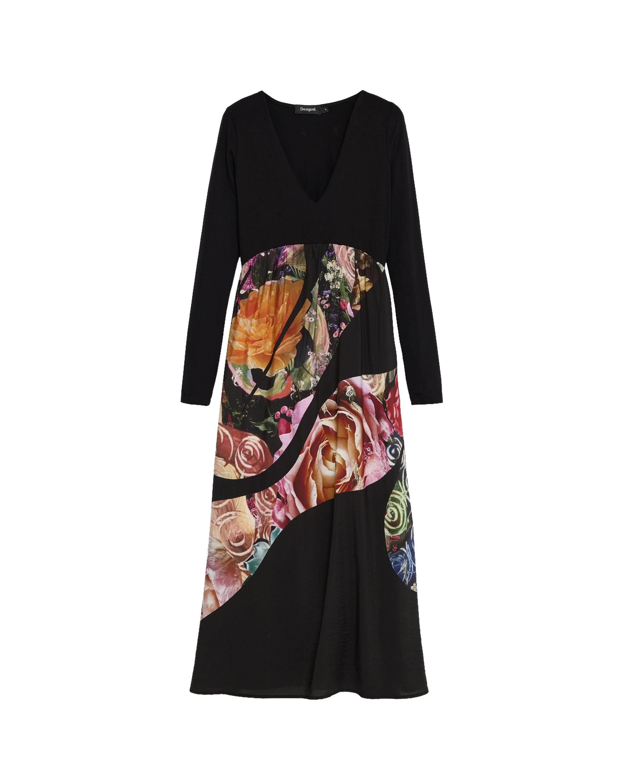 Vestido estampado midi m c lacroix - Desigual - Negro Negro-4