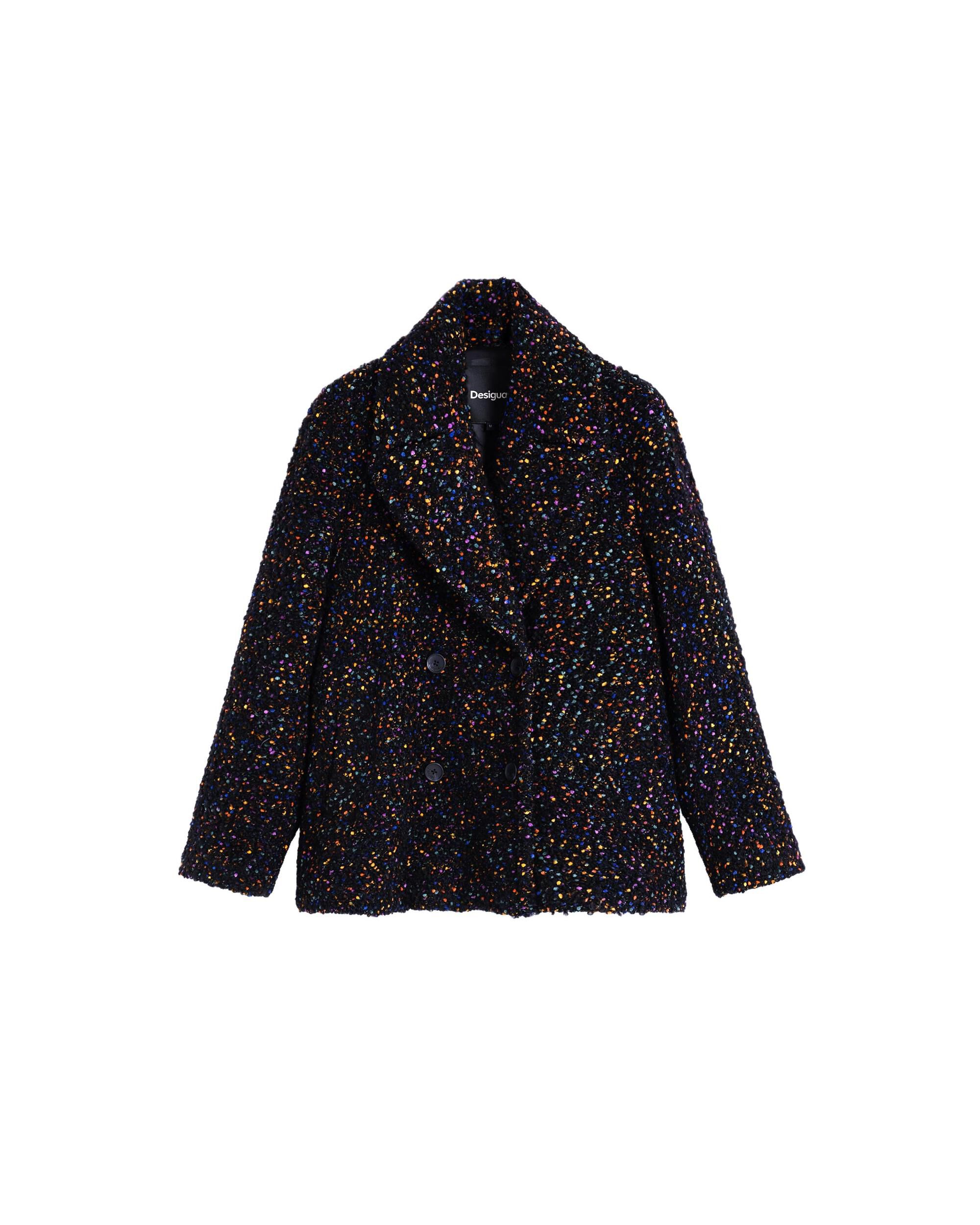 Abrigo de mujer corto lana - Desigual - Negro Negro-5