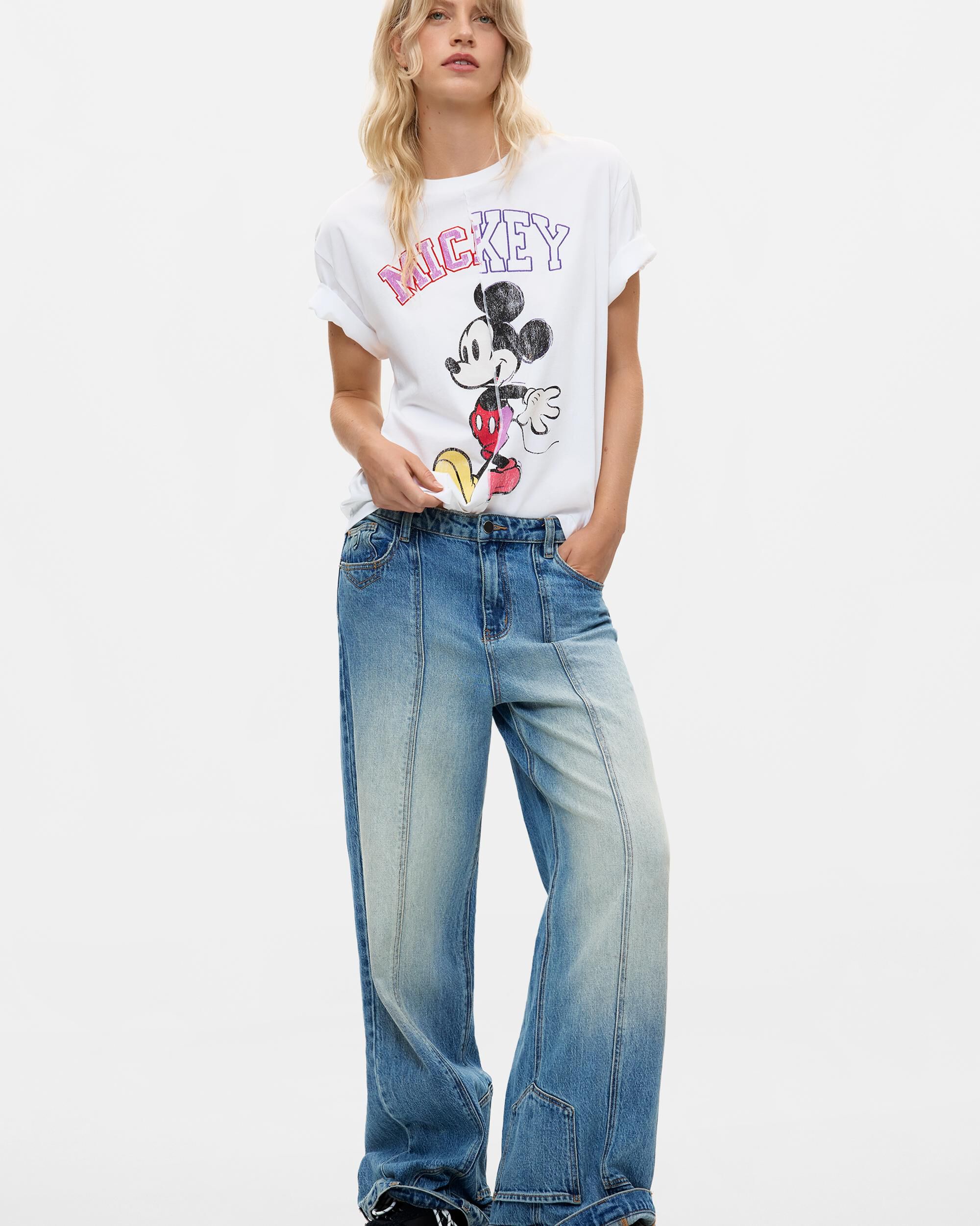 Camiseta de mujer mickey™ - Desigual - Blanco Blanco-2