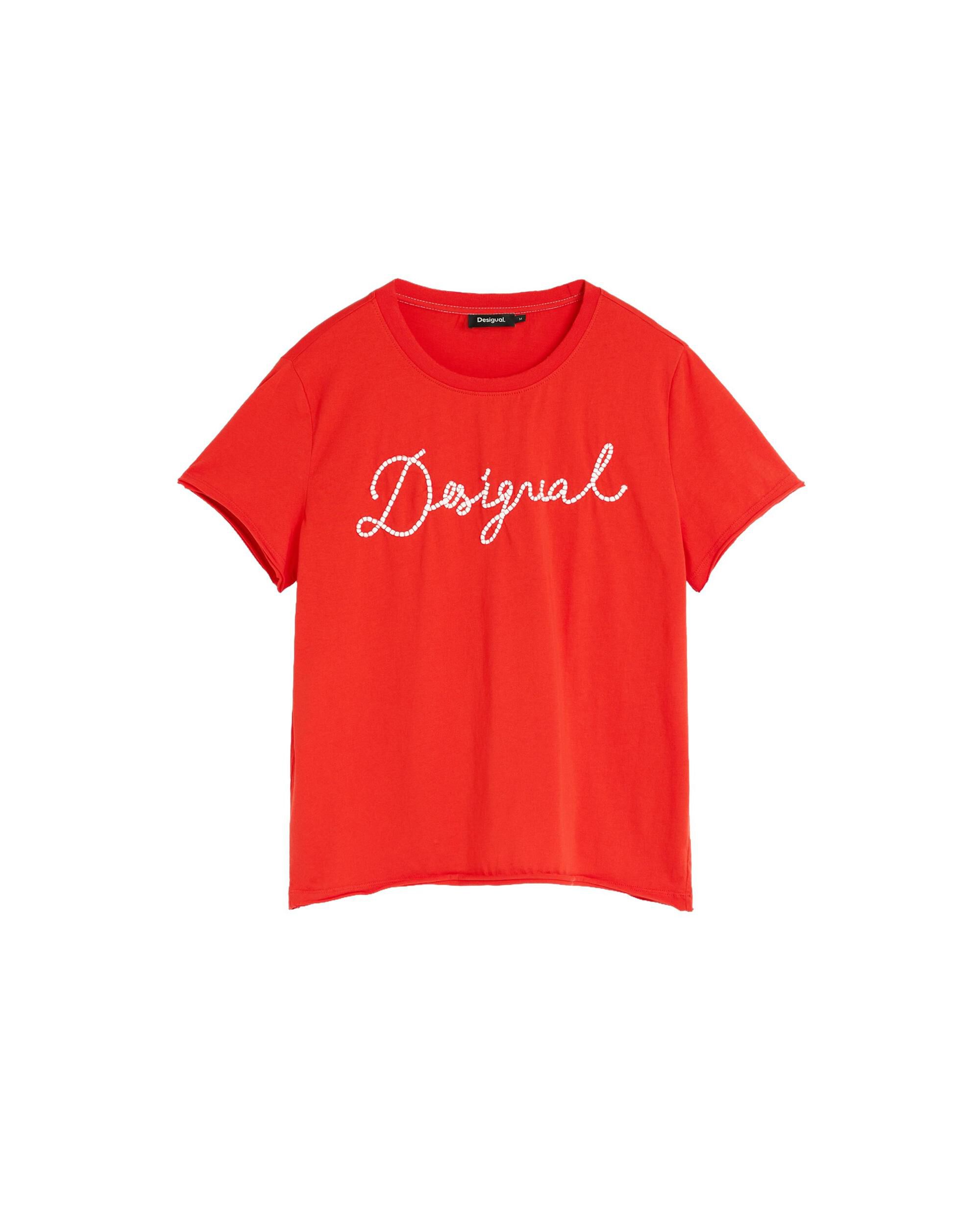 Camiseta de mujer 100% algodón - Desigual - Rojo Rojo-5