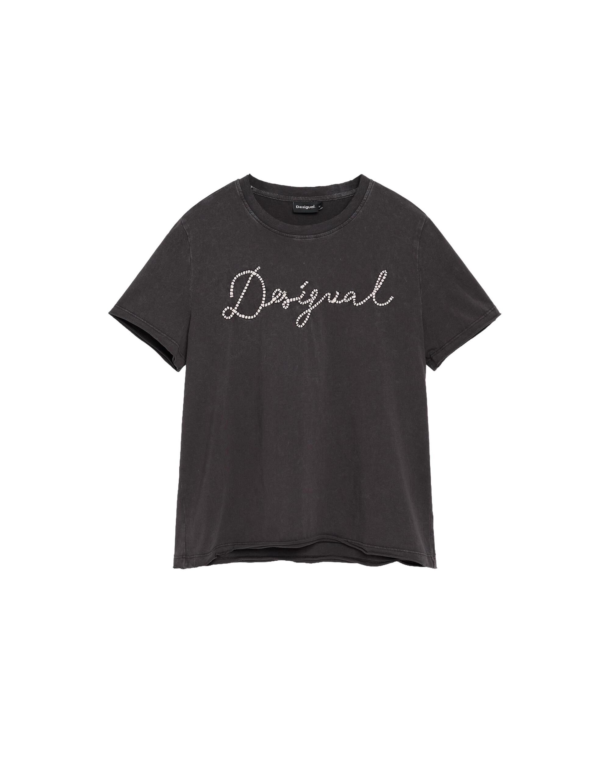 Camiseta de mujer 100% algodón - Desigual - Negro Negro-4