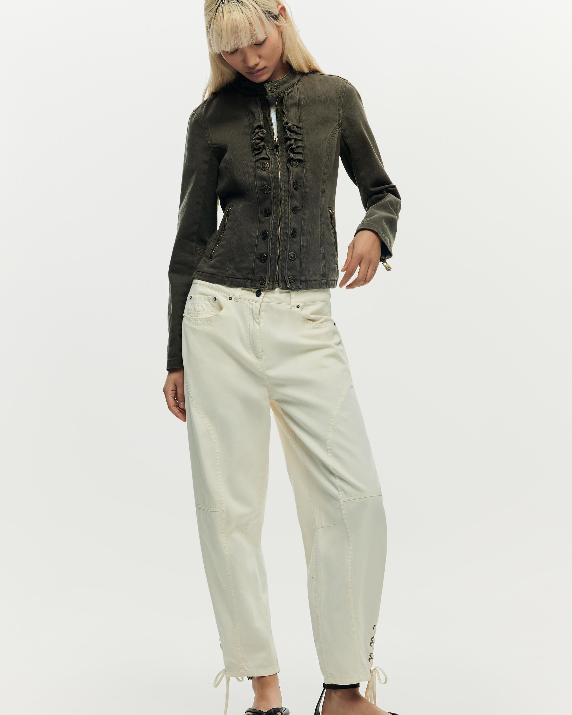 Desigual - Cazadora de mujer algodón cremallera.
