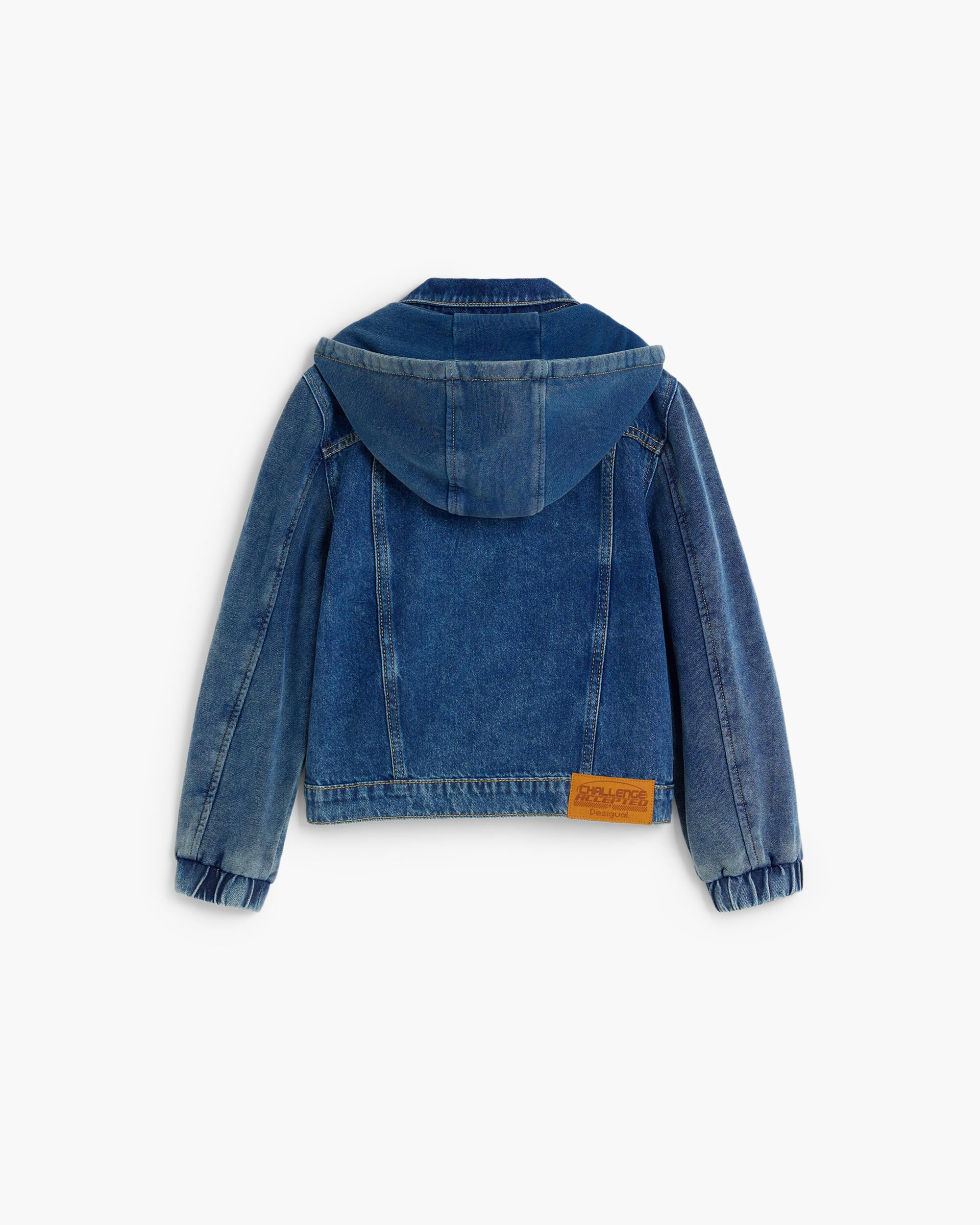 Imagen 2 de Chaqueta de niño vaquera capucha - Desigual - Azul Azul