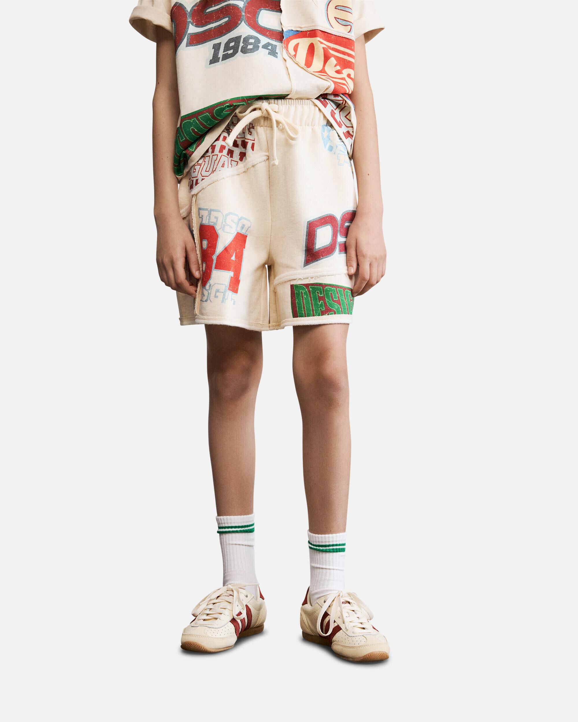 Bermuda de niño estampada - Desigual - Blanco Blanco-2