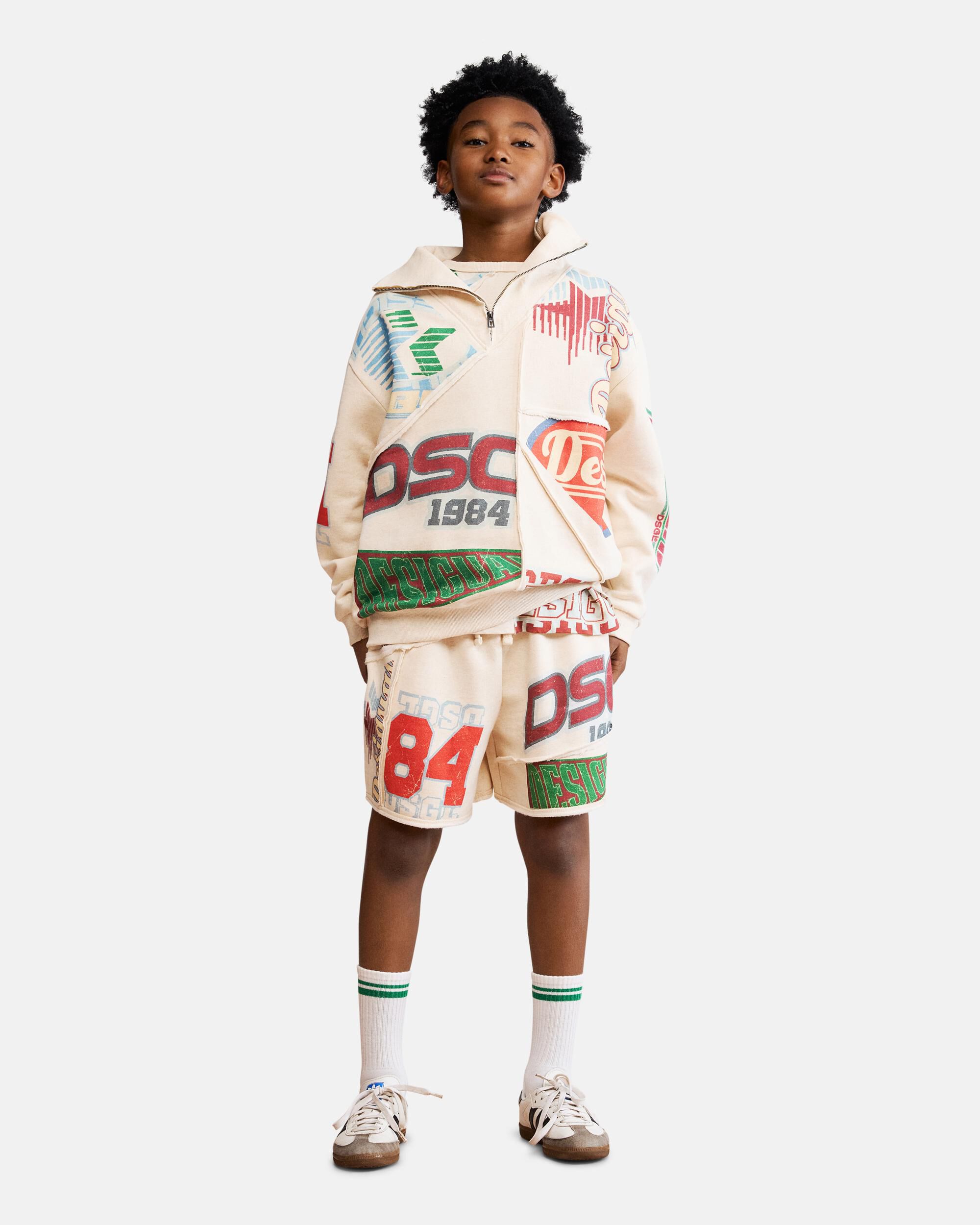 Imagen 2 de Sudadera de niño estampada cremallera - Desigual - Blanco Blanco