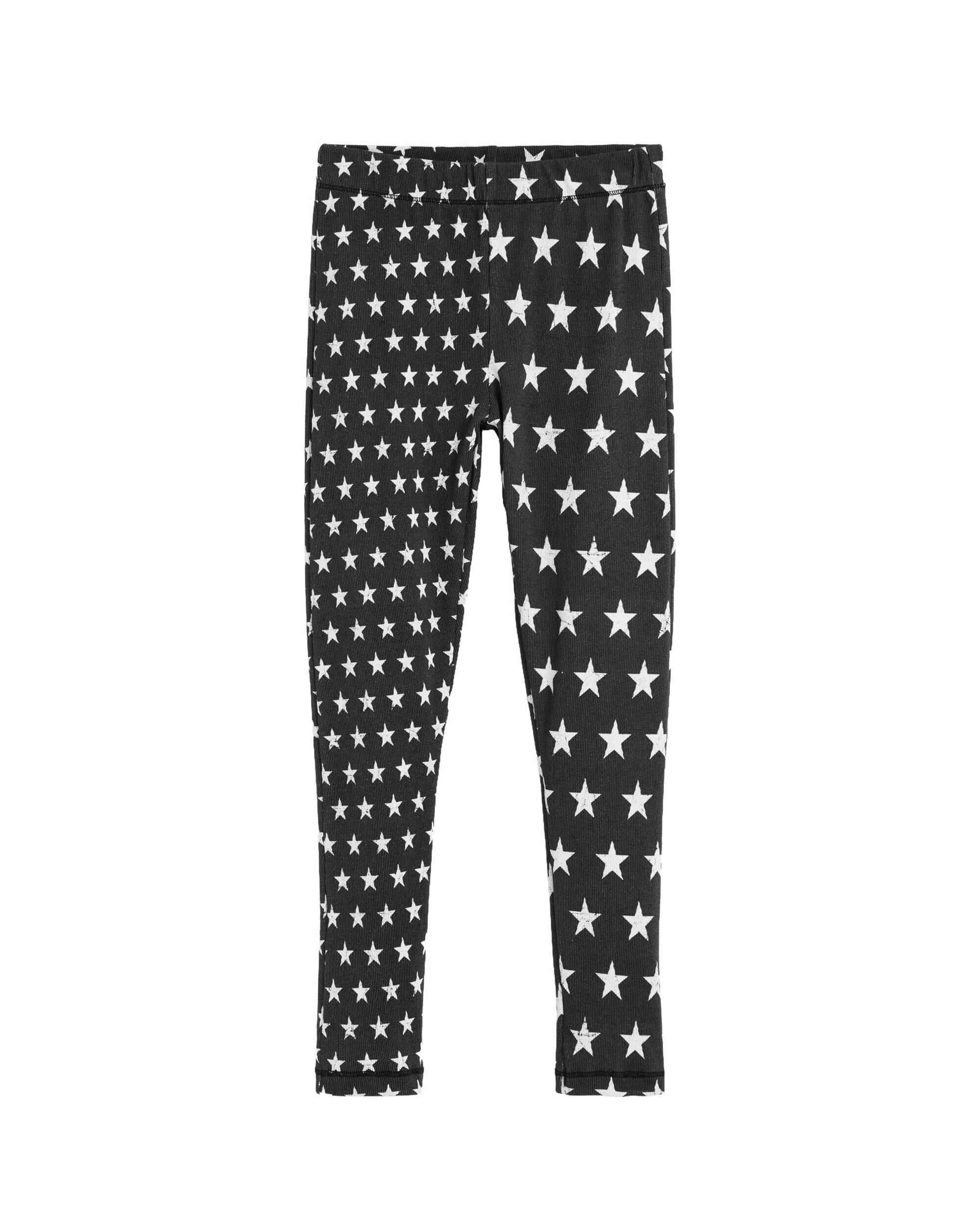 Imagen 0 de Leggings de niña estampado estrellas Negro