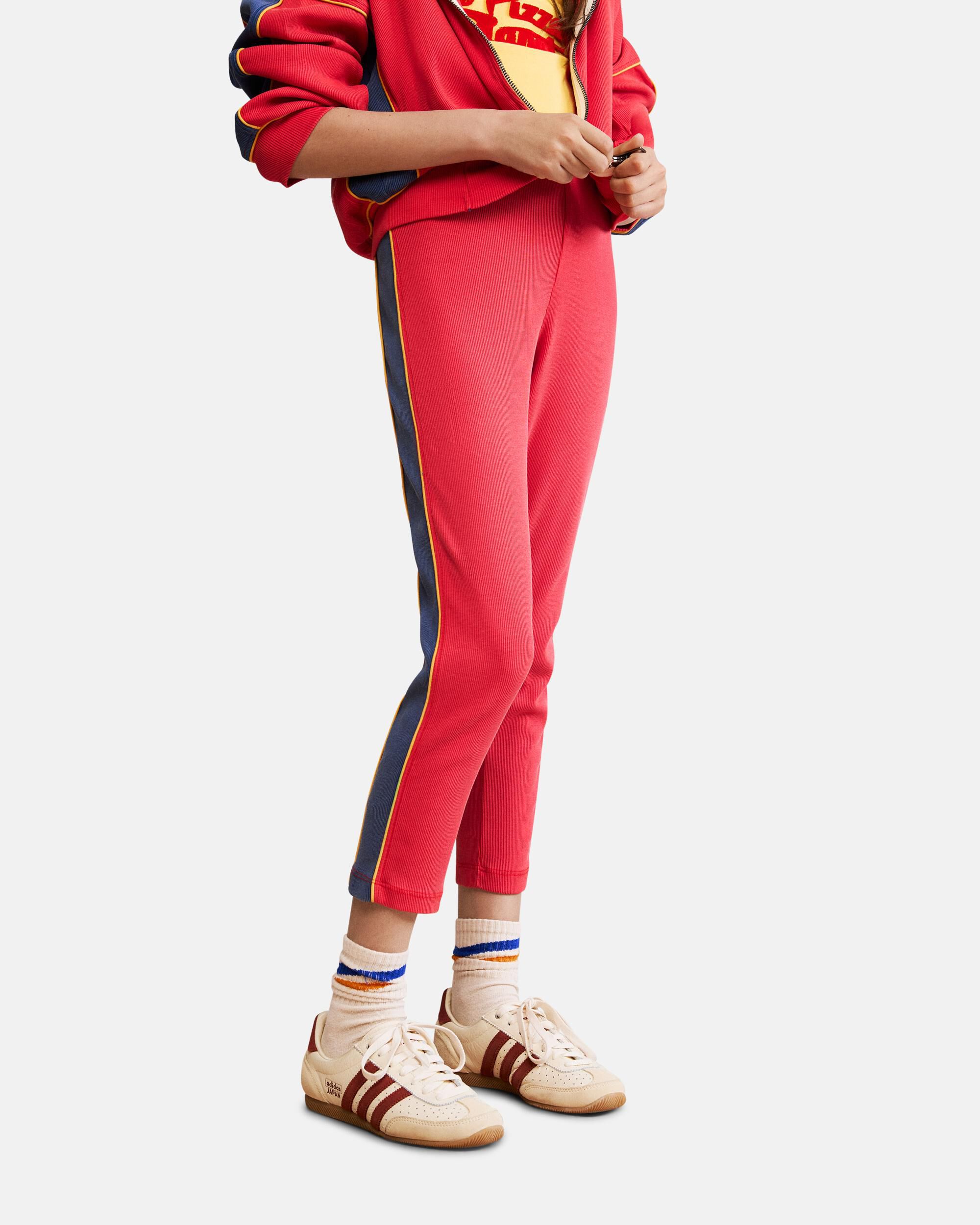 Imagen 3 de Leggings de niña deportivos - Desigual - Rojo Rojo