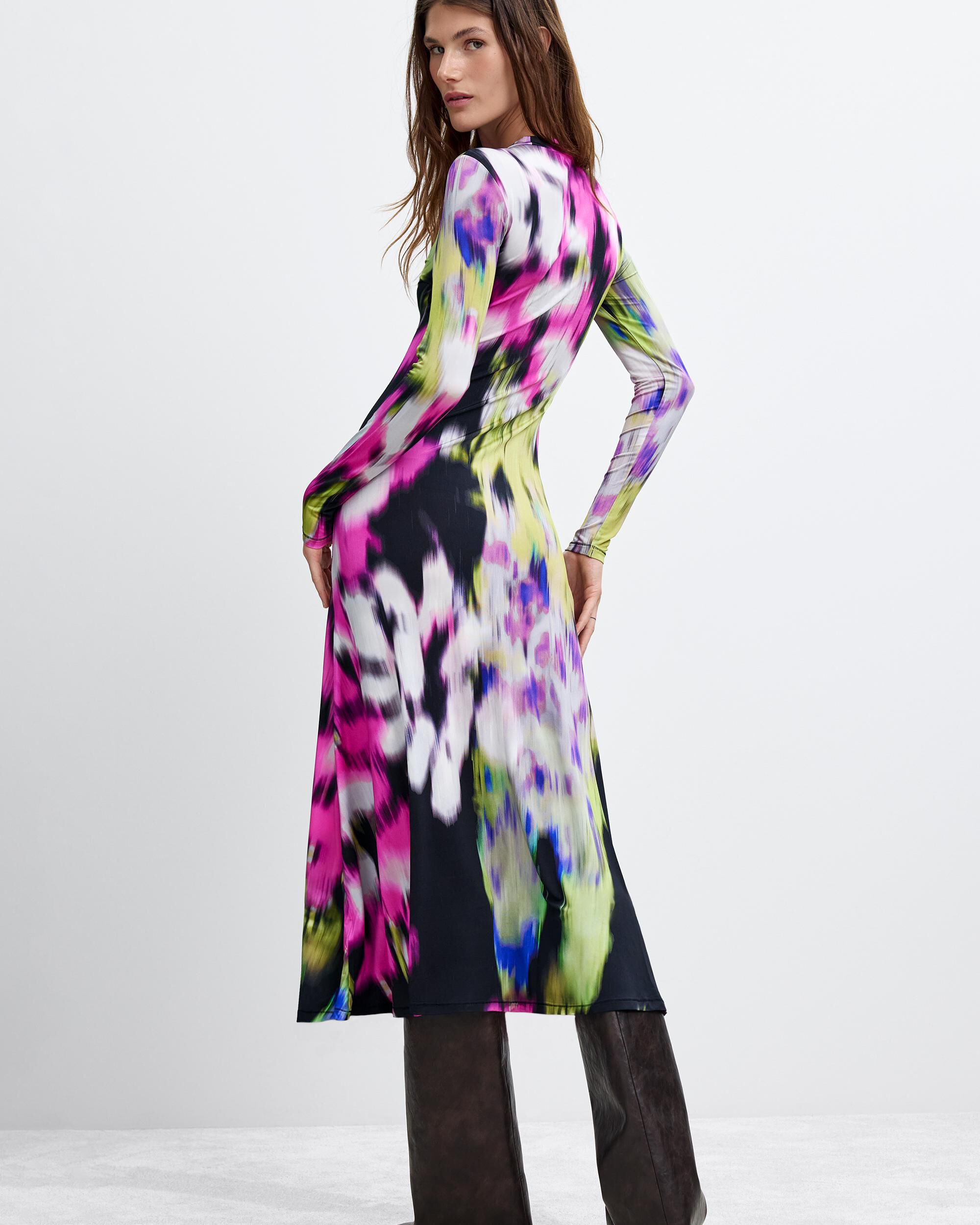 Vestido estampado largo m c lacroix - Desigual - Multicolor Multicolor-3