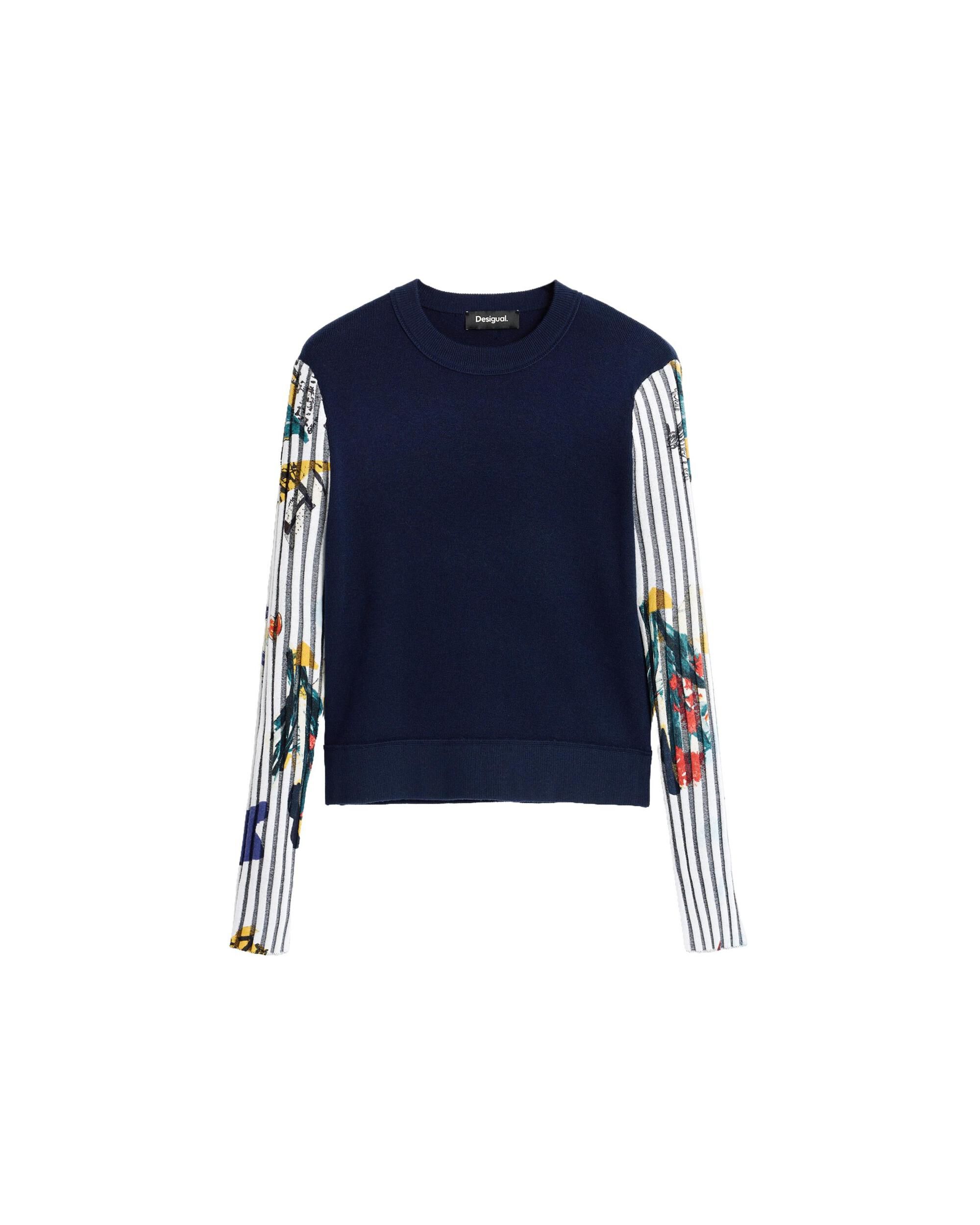 Jersey de mujer estampado floral - Desigual - Azul Azul-4