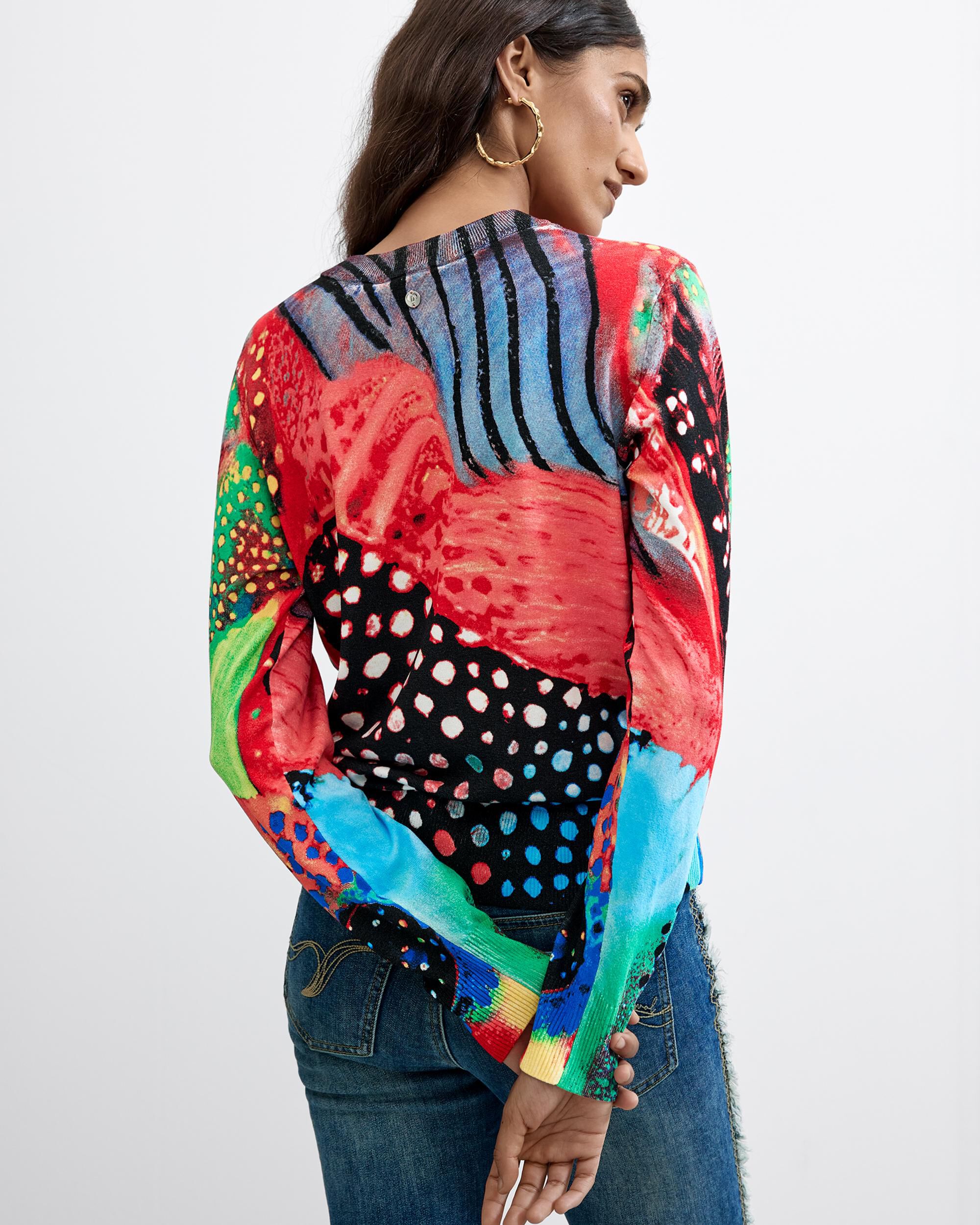 Jersey de mujer estampado colores - Desigual - Negro Negro-3