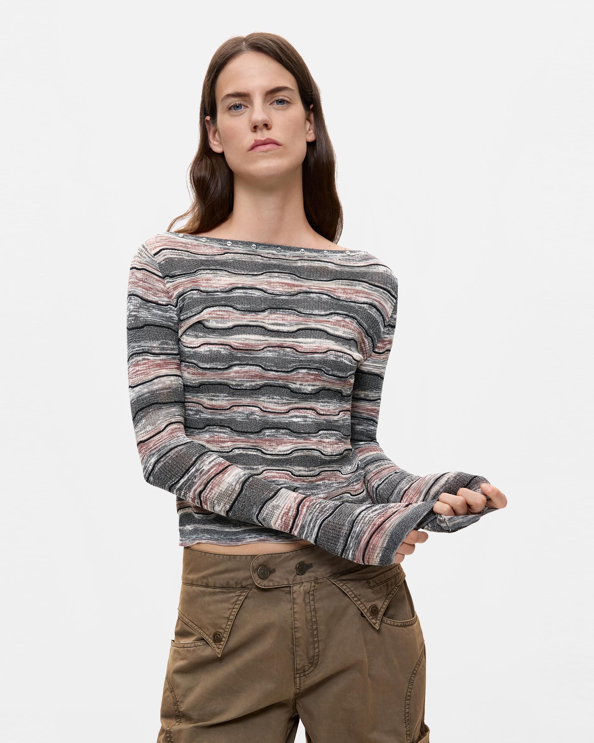 Desigual - Jersey de mujer rayas fino.