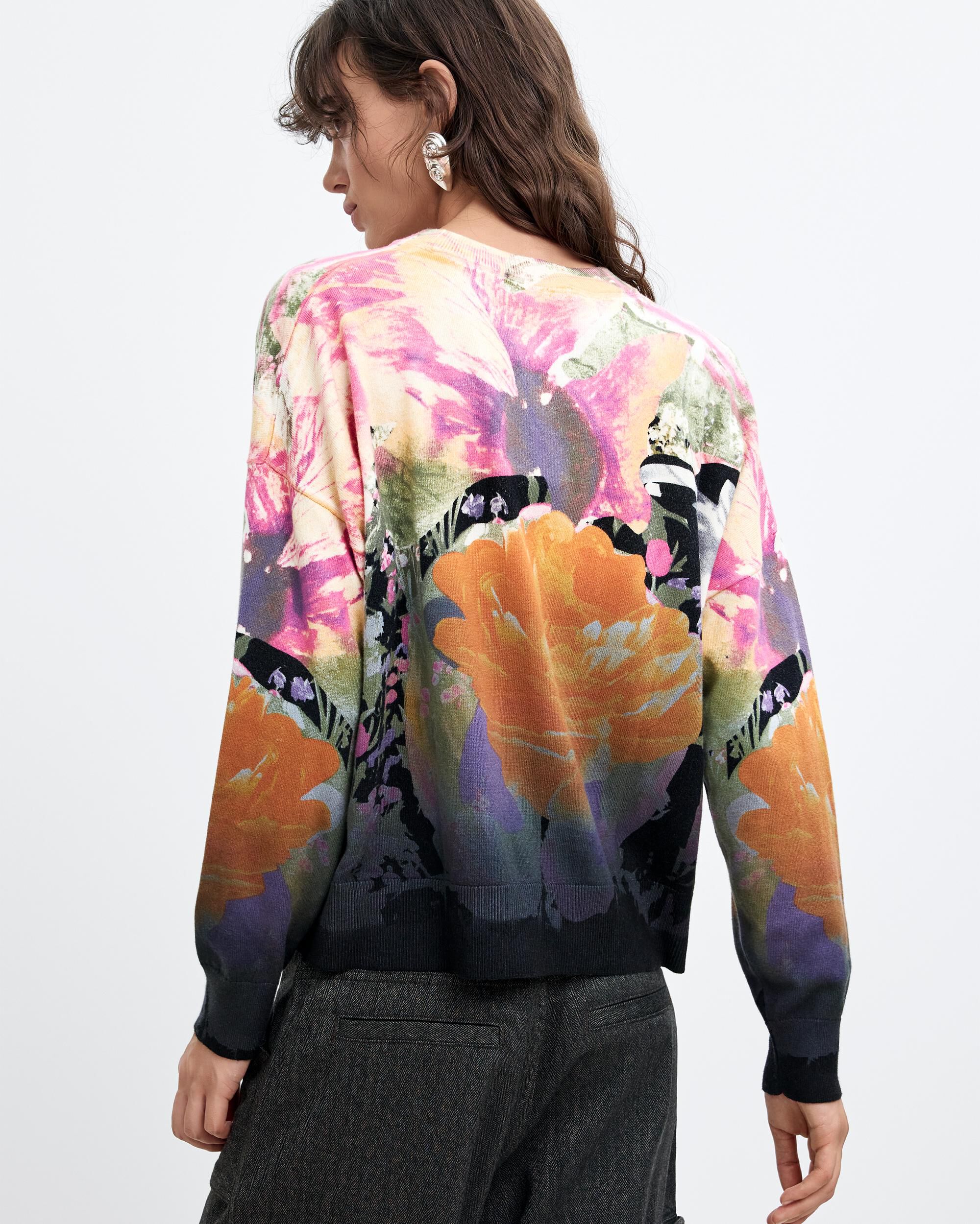 Jersey de mujer estampado lacroix - Desigual - Negro Negro-3