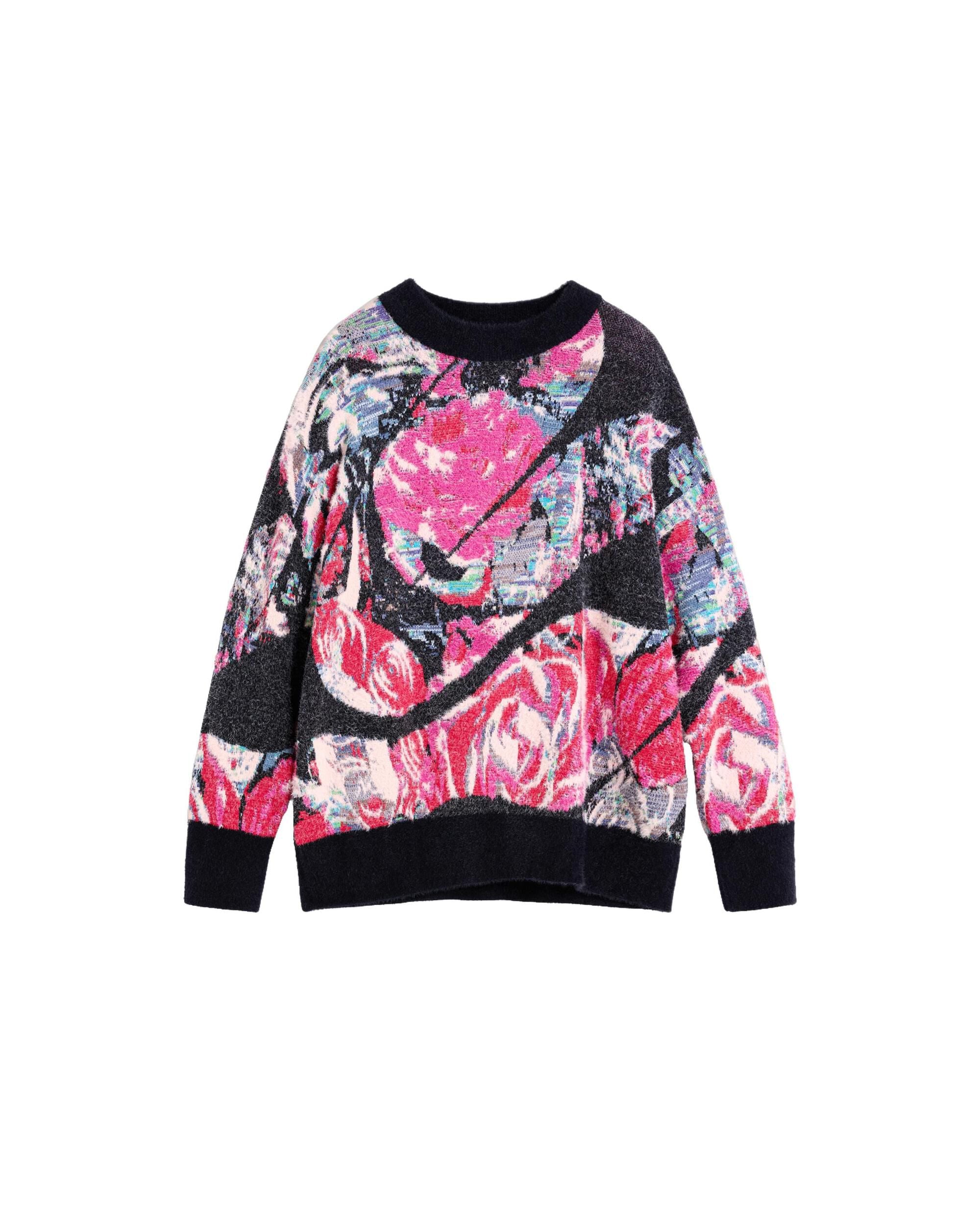 Jersey de mujer oversize estampado m c lacroix - Desigual - Negro Negro-4