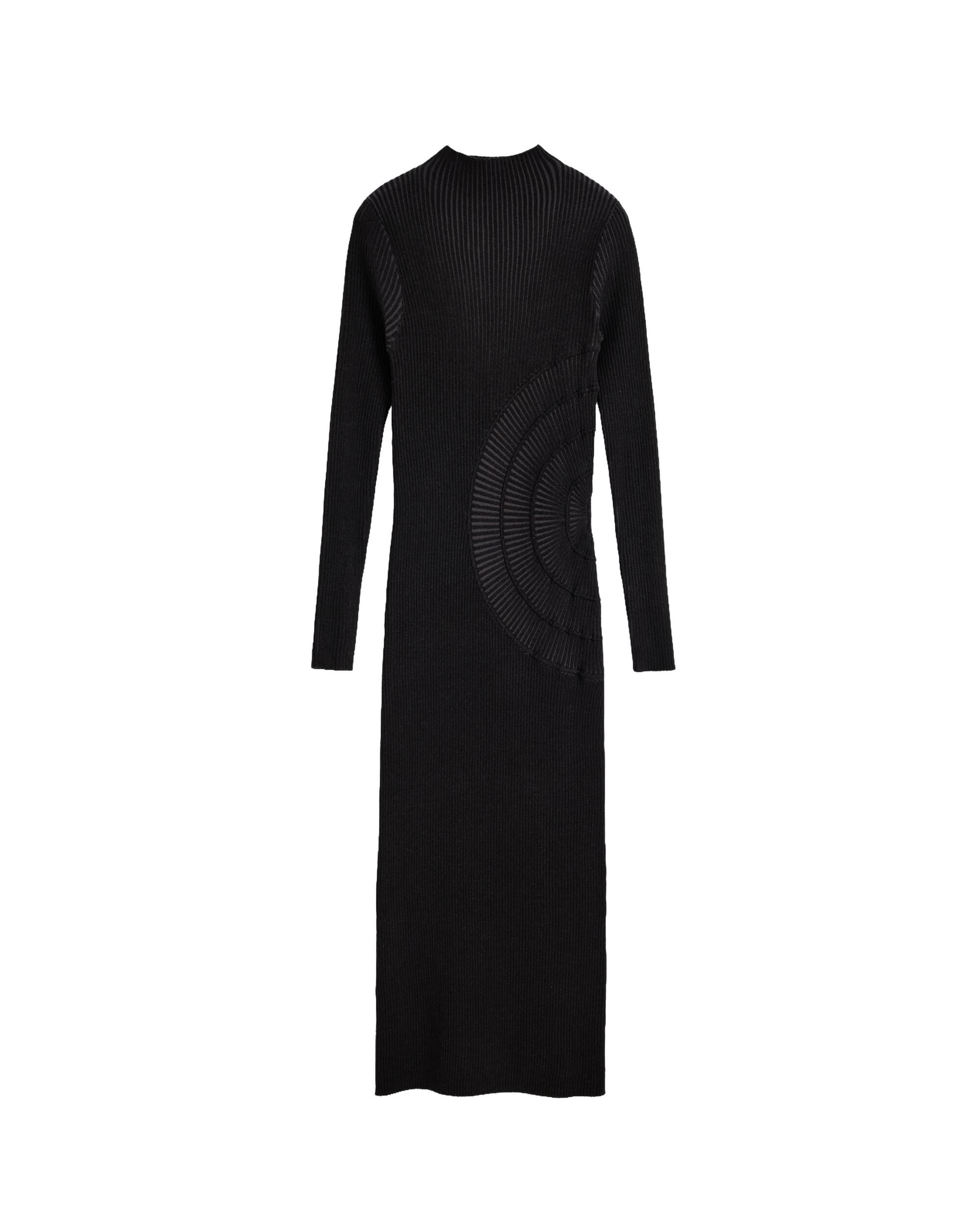 Vestido midi punto tornasolado - Desigual - Negro Negro-4