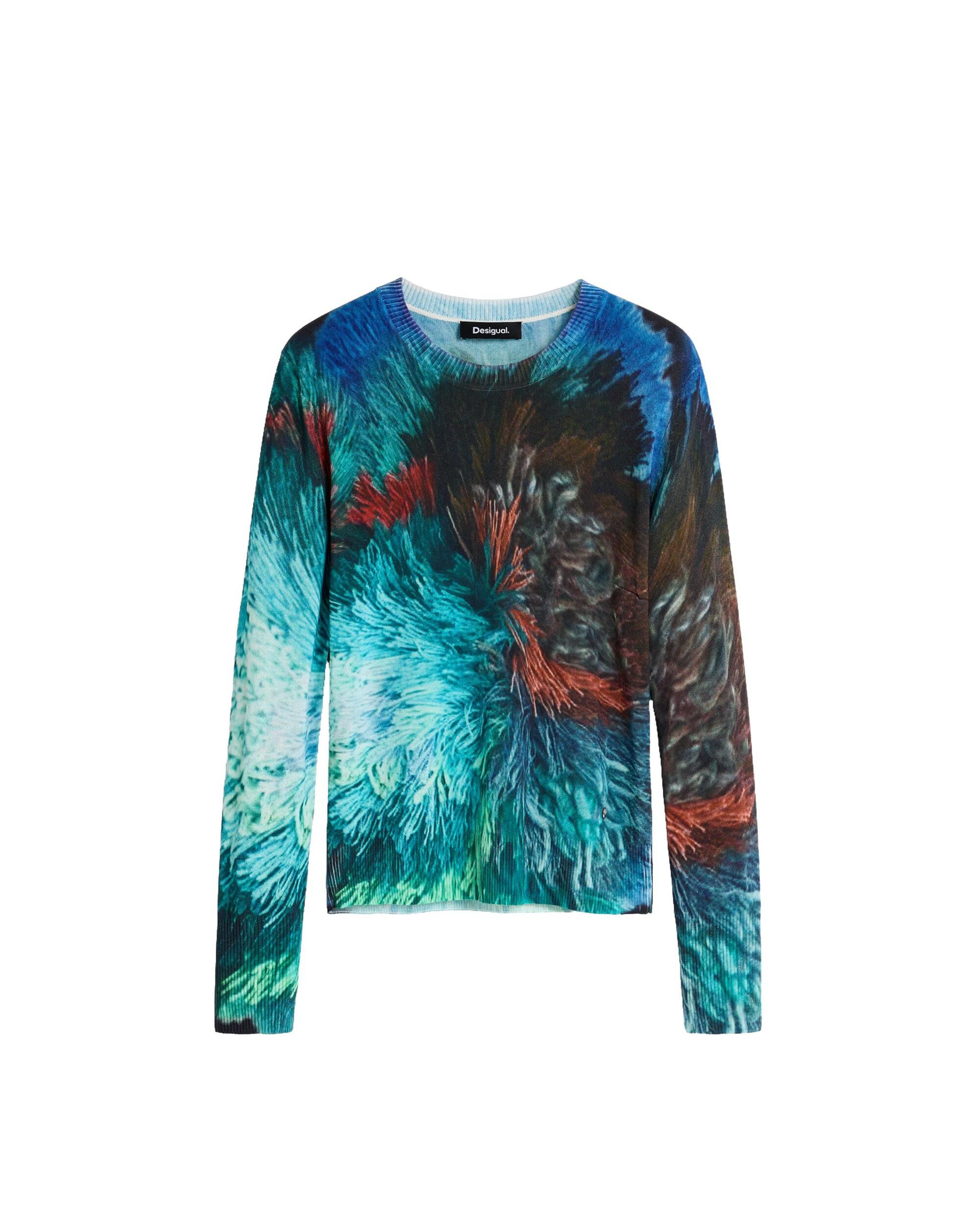 Jersey de mujer estampado m c lacroix - Desigual - Azul Azul-4
