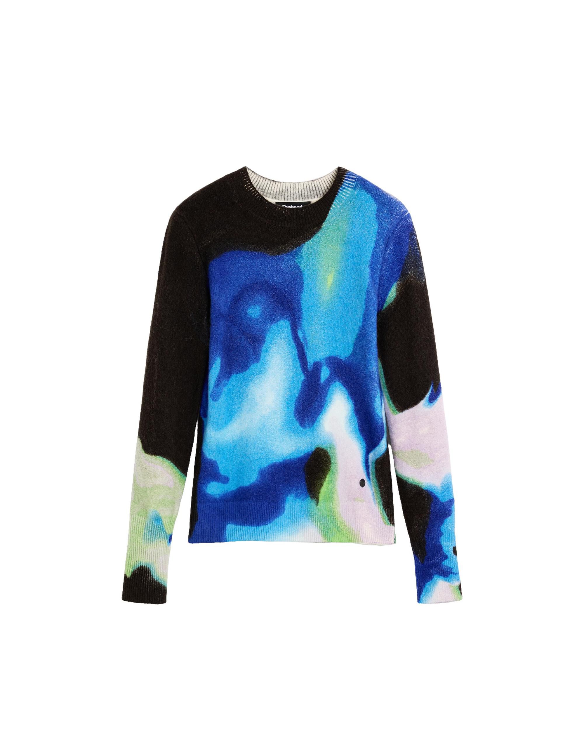 Jersey de mujer estampado m c lacroix - Desigual - Azul Azul-4