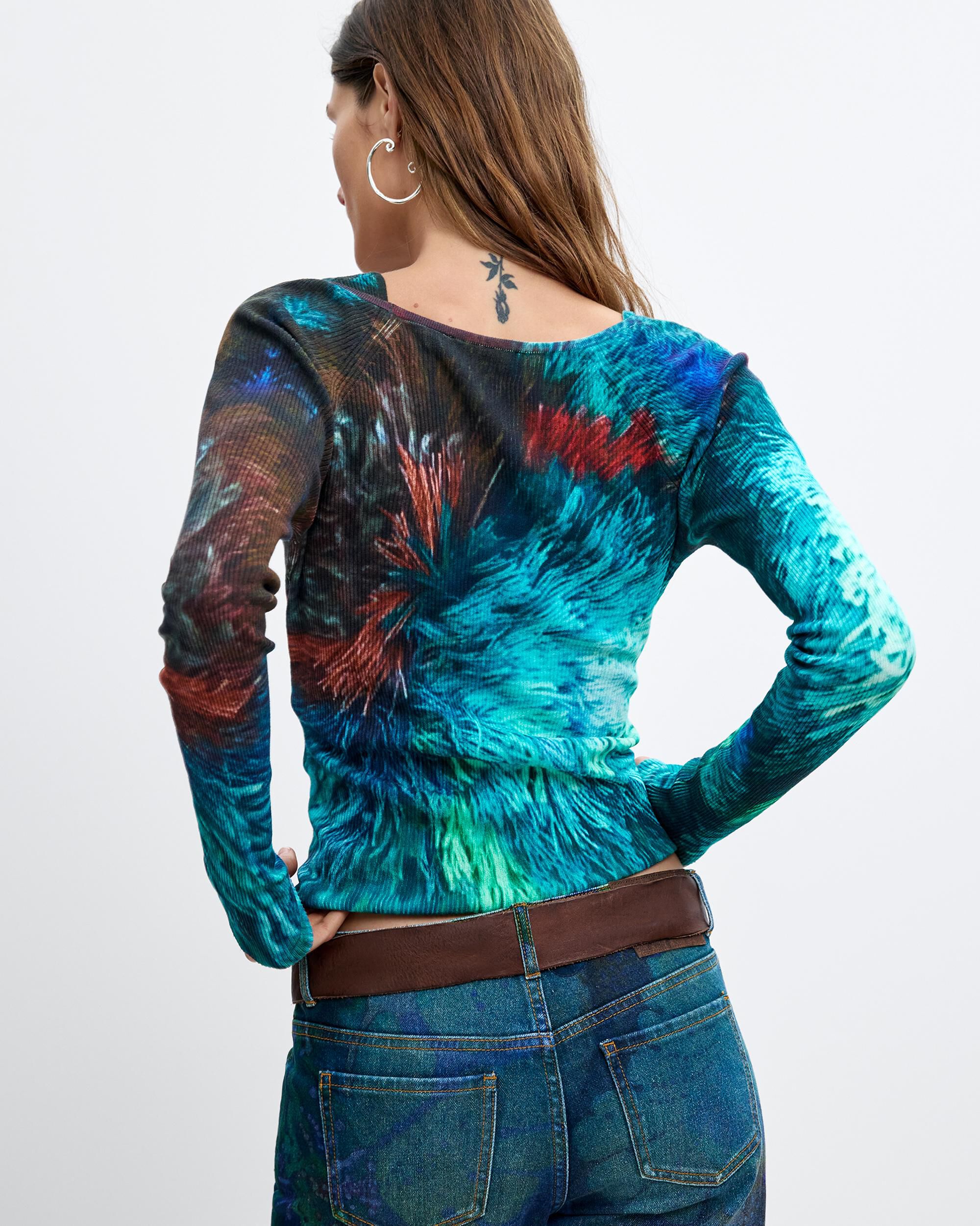 Cárdigan de mujer 2 en 1 m c lacroix - Desigual - Azul Azul-3