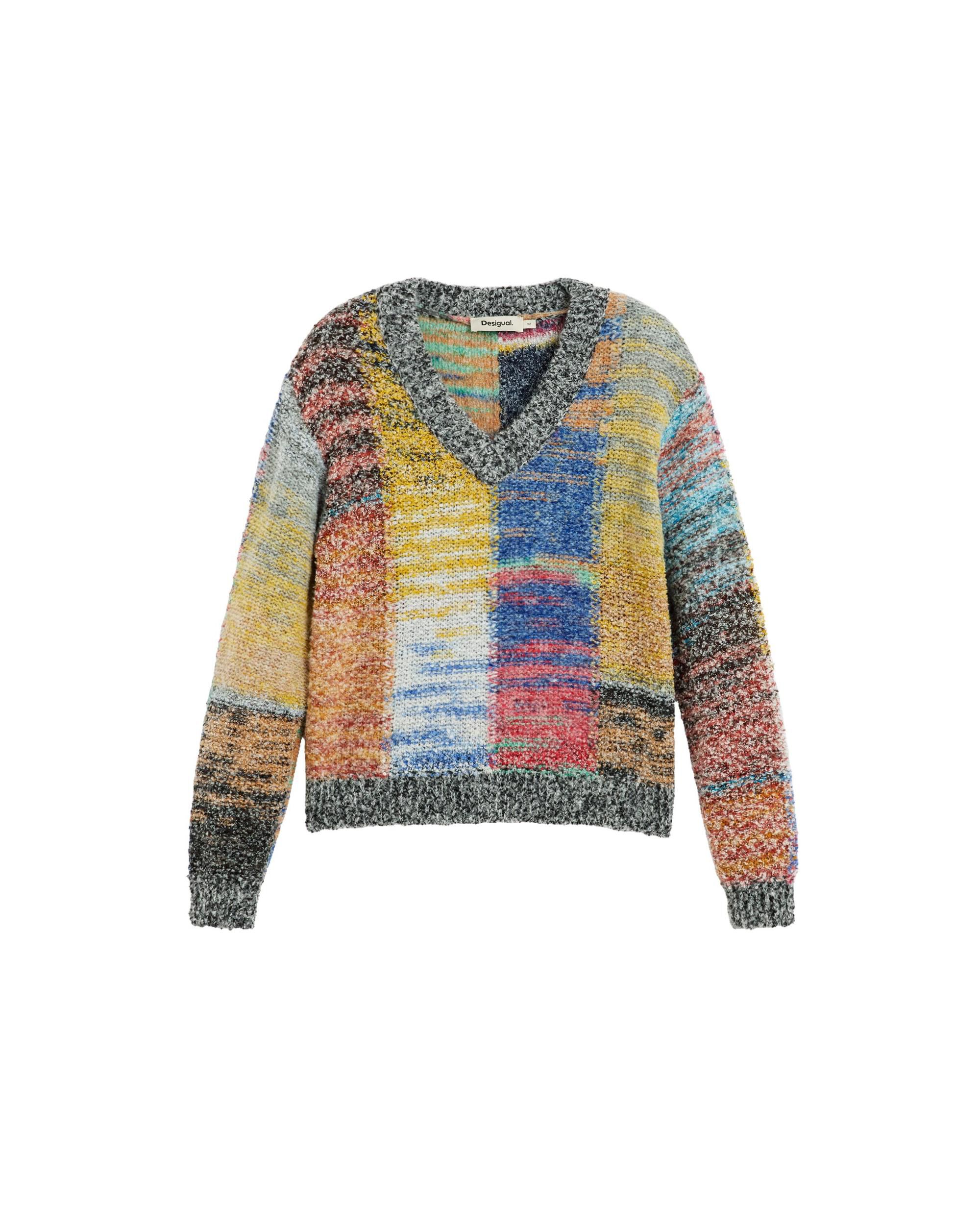 Jersey de mujer cropped punto grueso - Desigual - Rojo Rojo-4