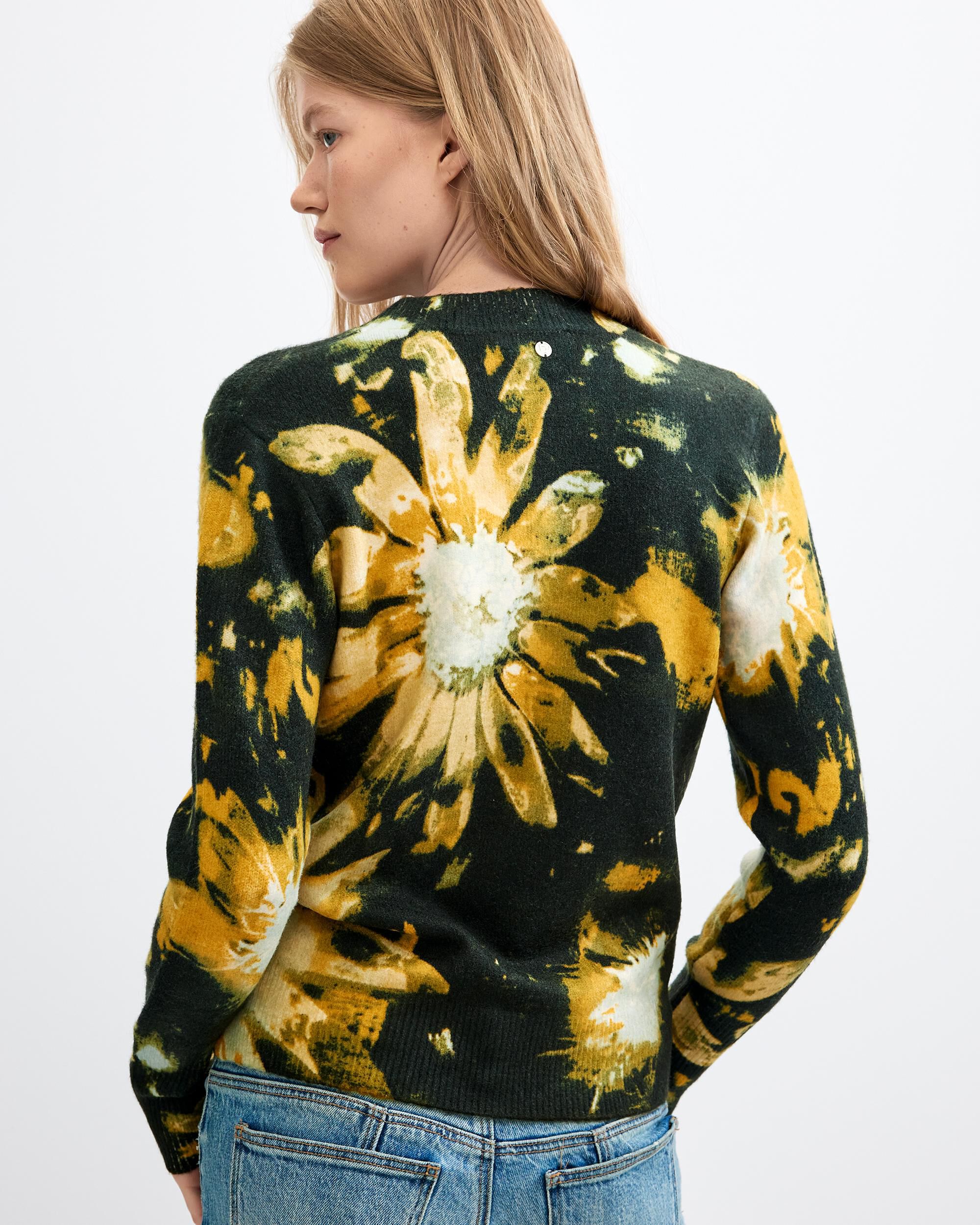 Jersey de mujer estampado floral - Desigual - Negro Negro-3