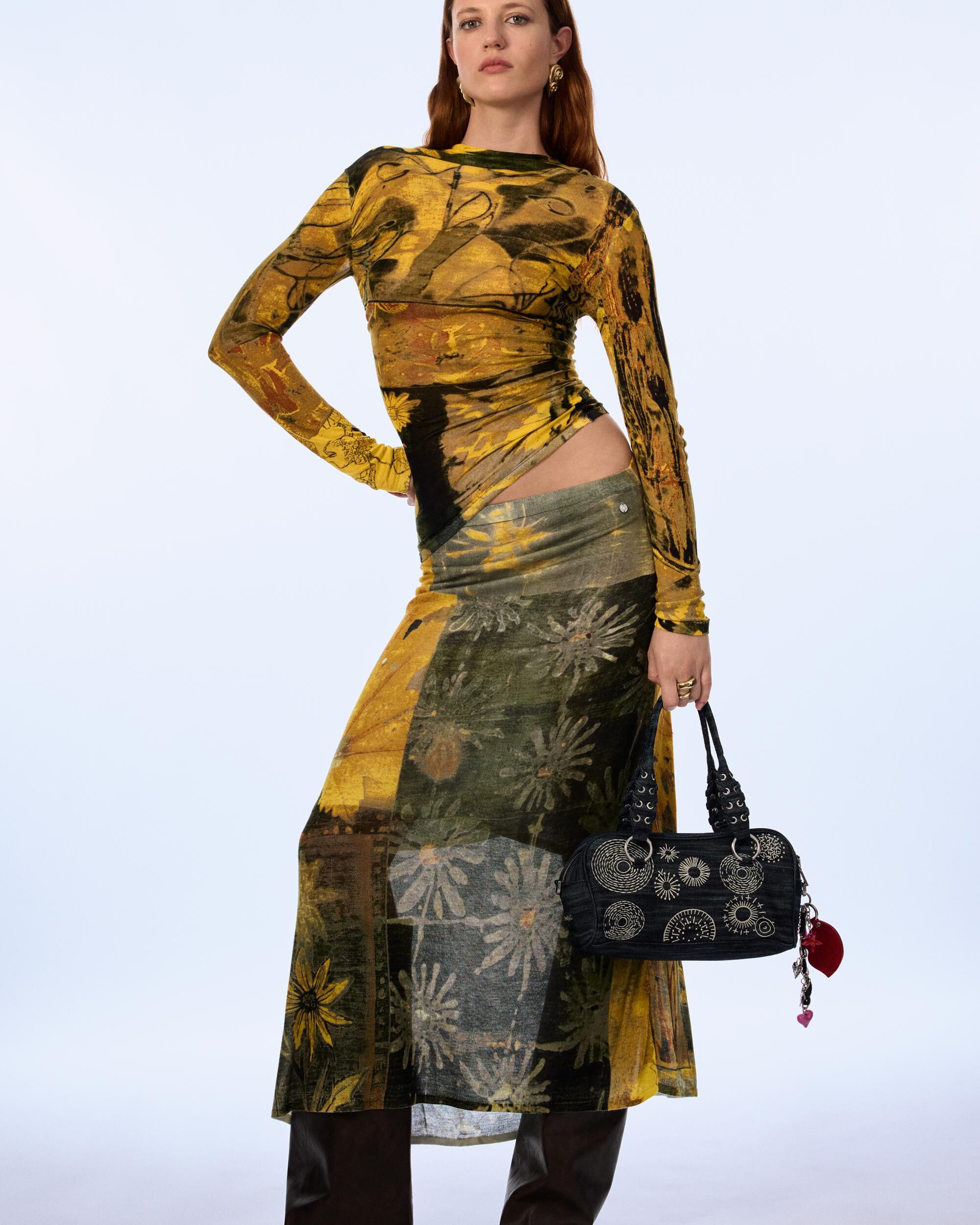 Jersey de mujer estampado fino - Desigual - Verde Verde-2