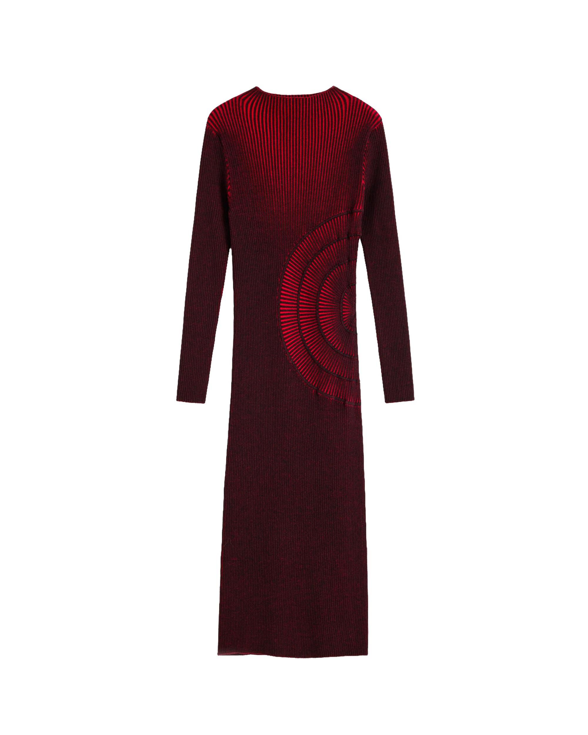 Vestido midi punto tornasolado - Desigual - Rojo Rojo-4