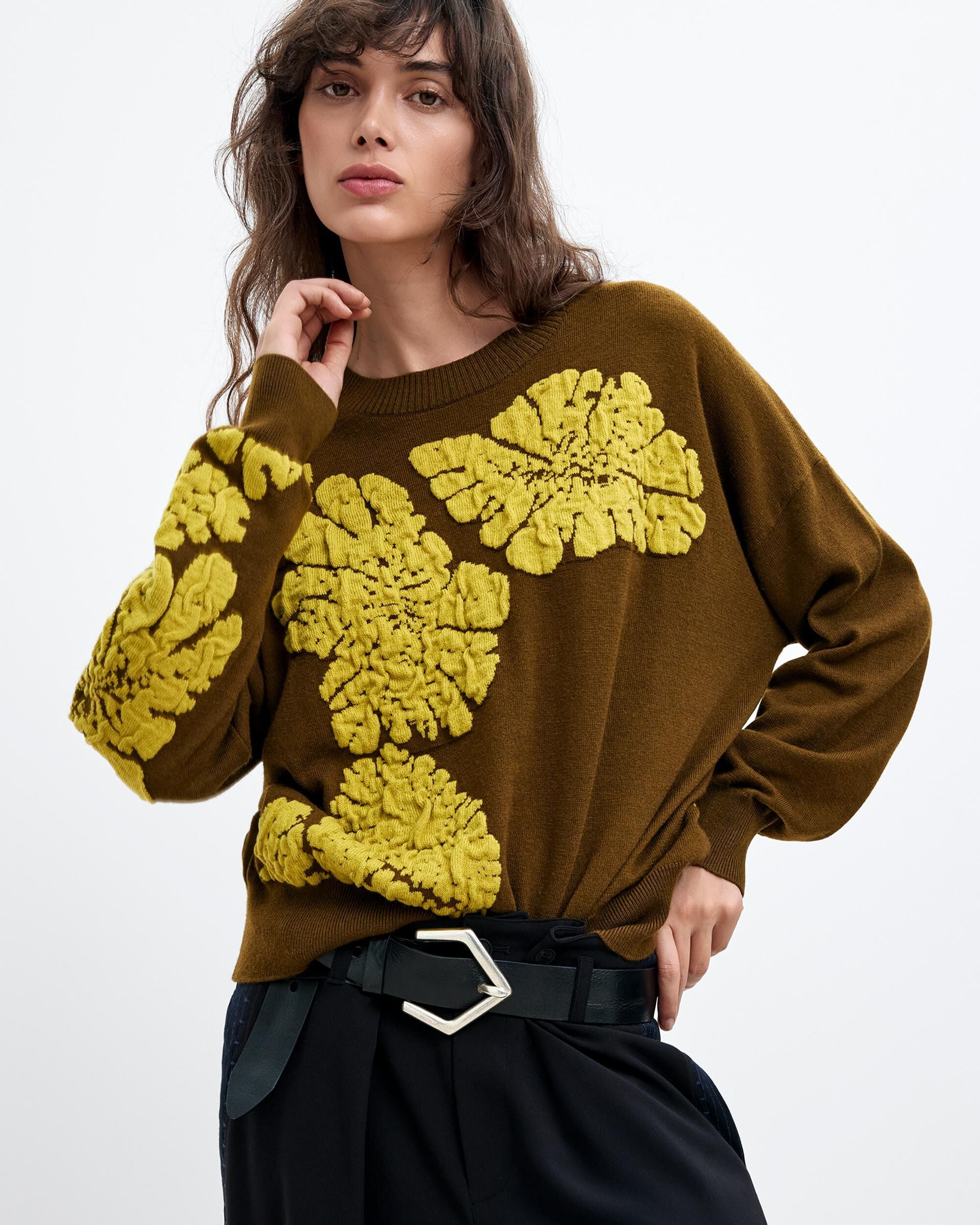 Jersey de mujer estampado m c lacroix - Desigual - Verde Verde-1