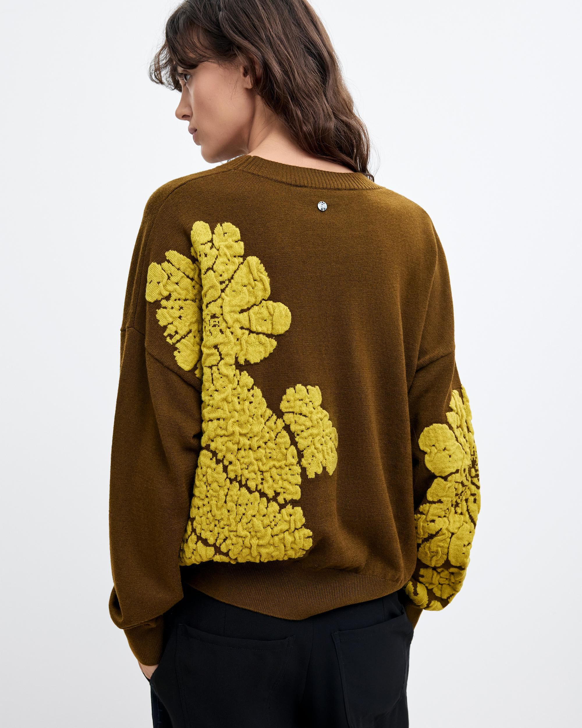 Jersey de mujer estampado m c lacroix - Desigual - Verde Verde-3