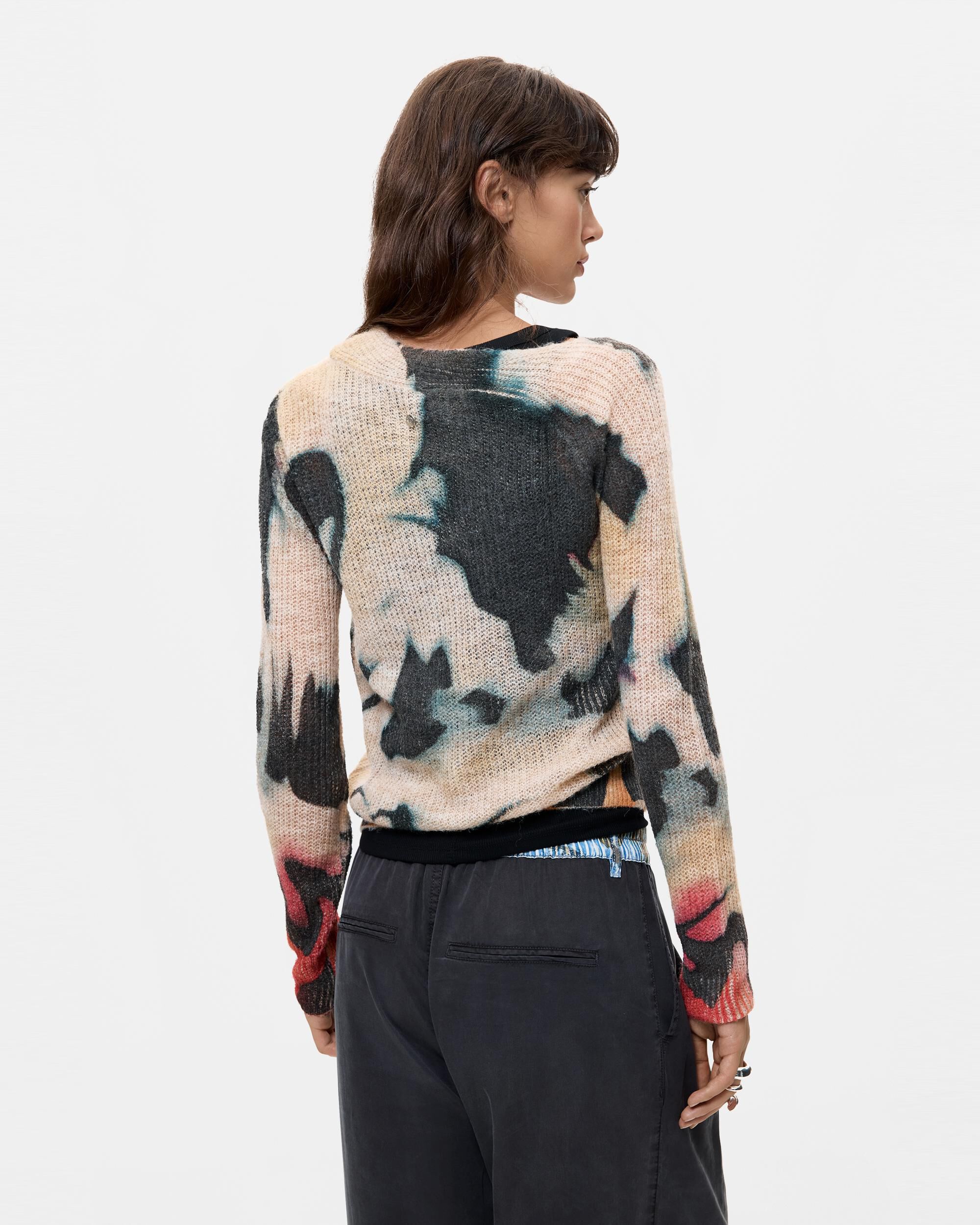 Imagen 3 de Jersey de mujer estampado tie dye - Desigual - Amarillo Amarillo