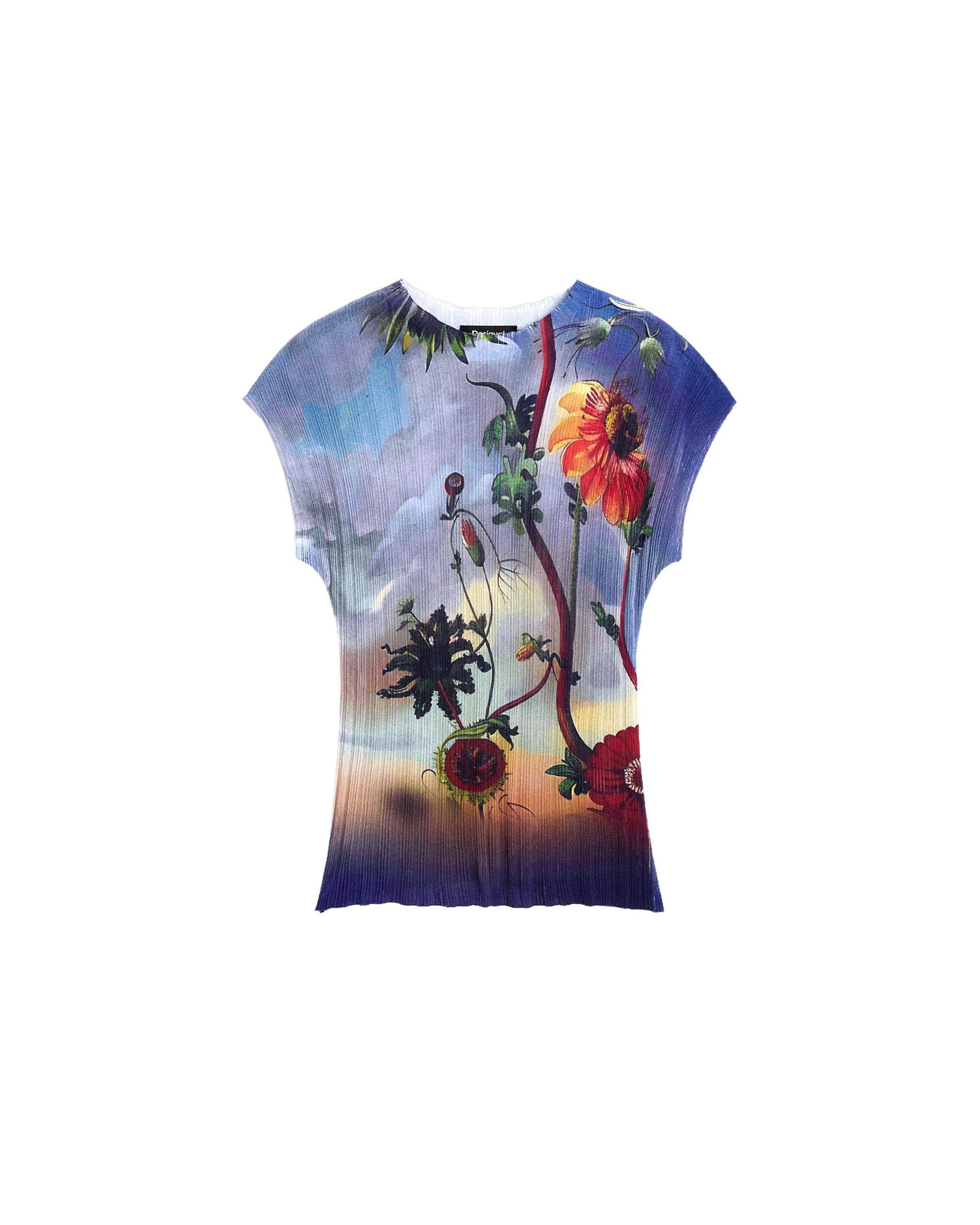 Camiseta de mujer estampada - Desigual - Azul Azul-4