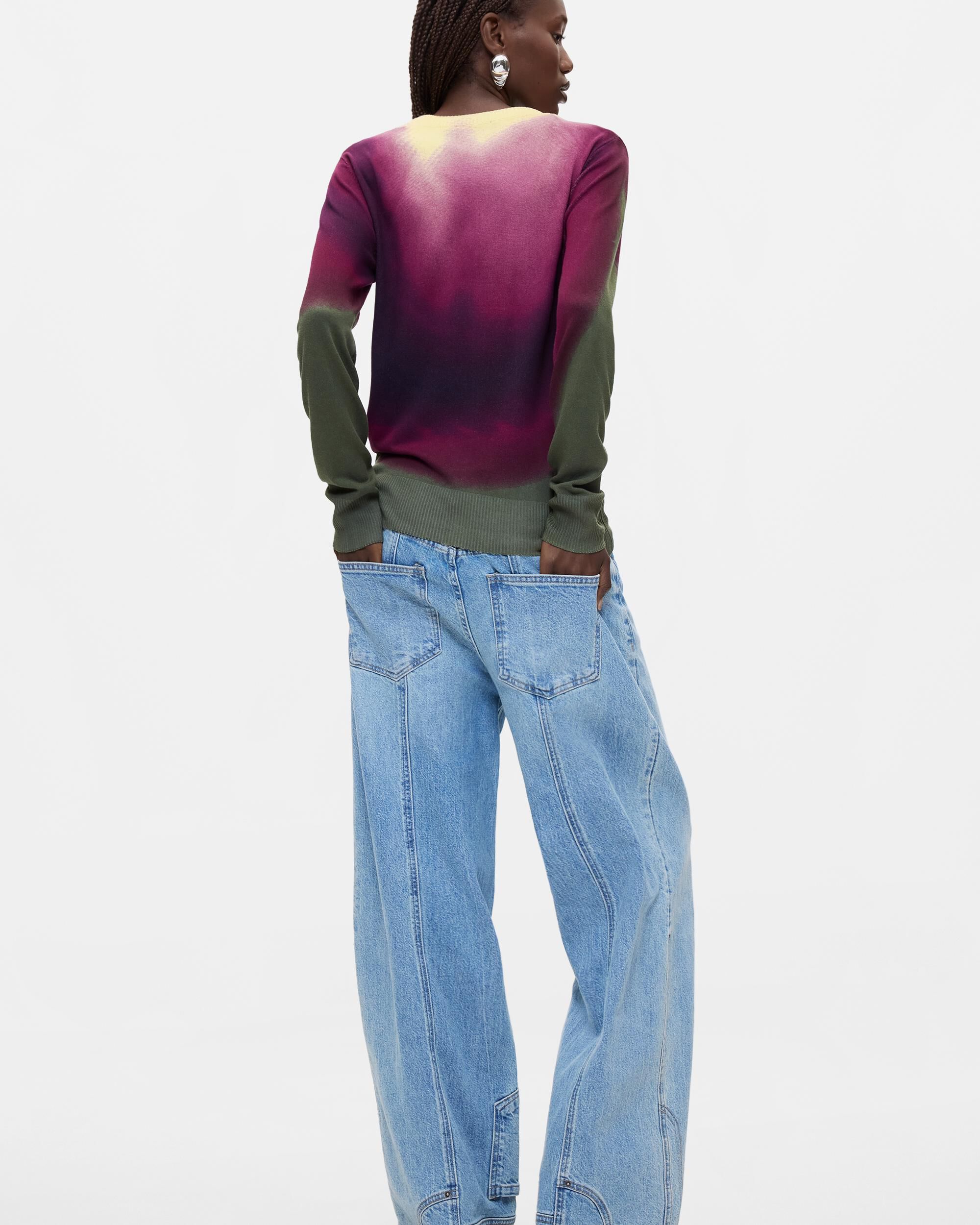 Jersey de mujer teñido efecto degradado - Desigual - Morado Morado-3