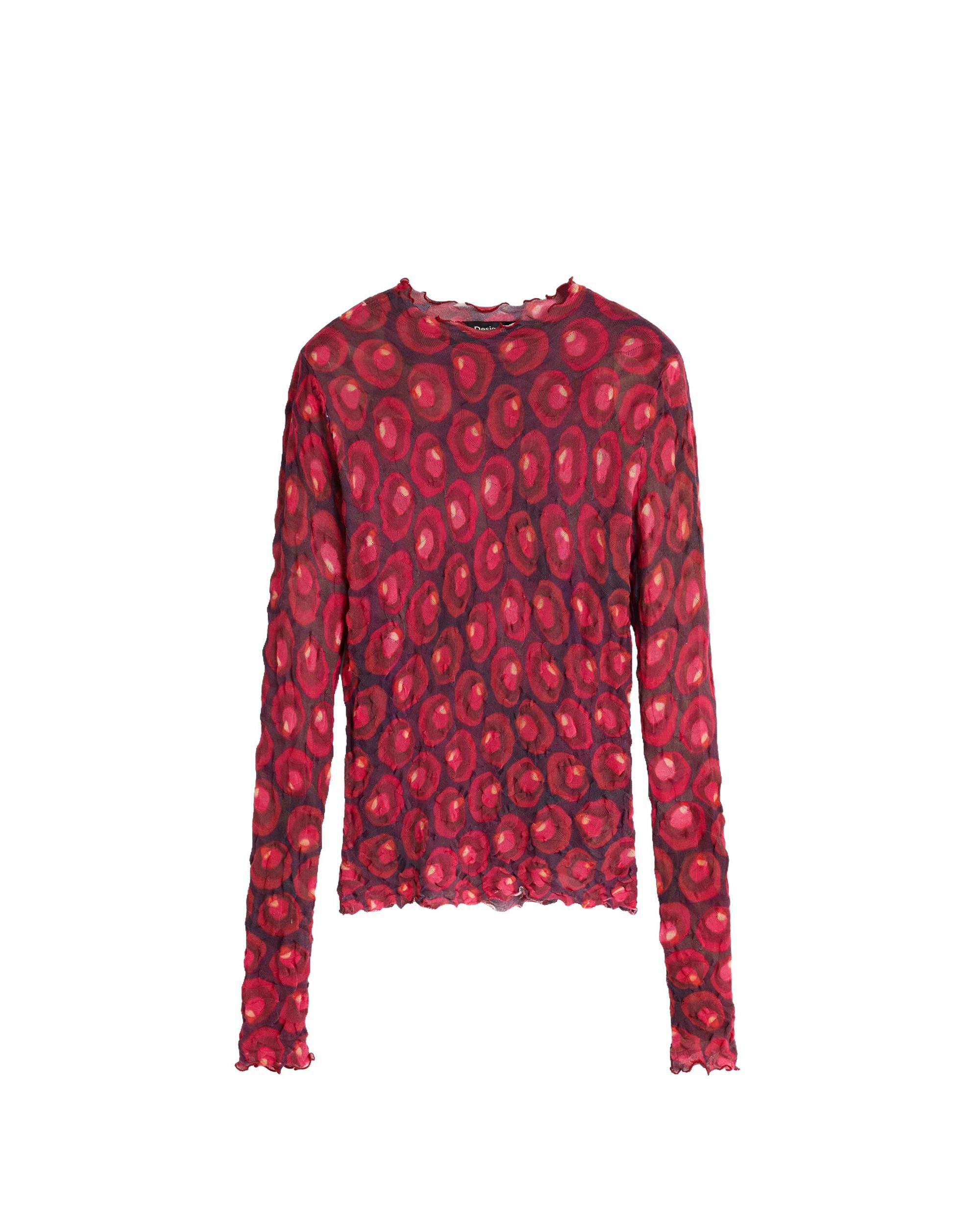 Jersey de mujer estampado 100% algodón - Desigual - Rojo Rojo-4