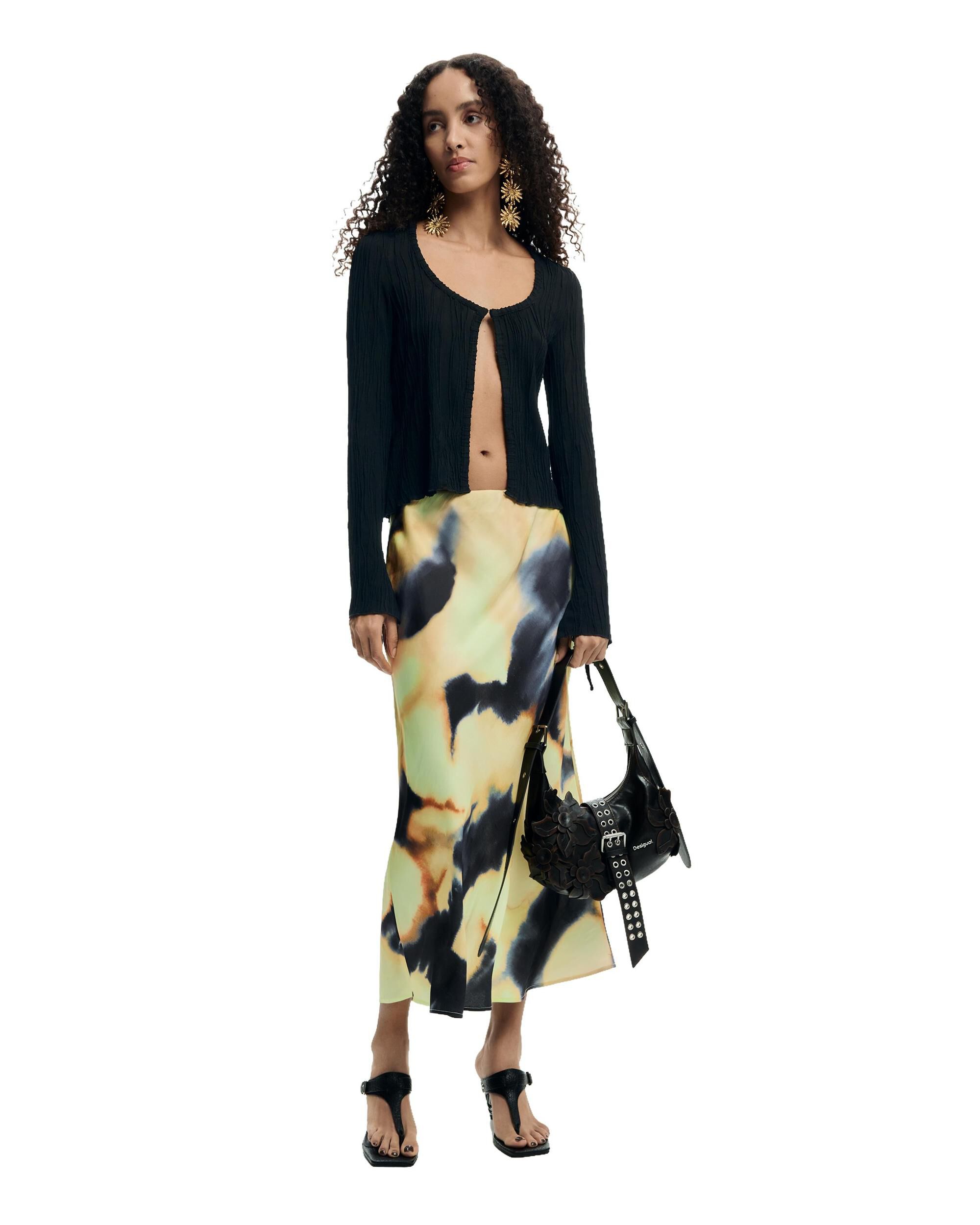 Desigual - Falda estampada midi.