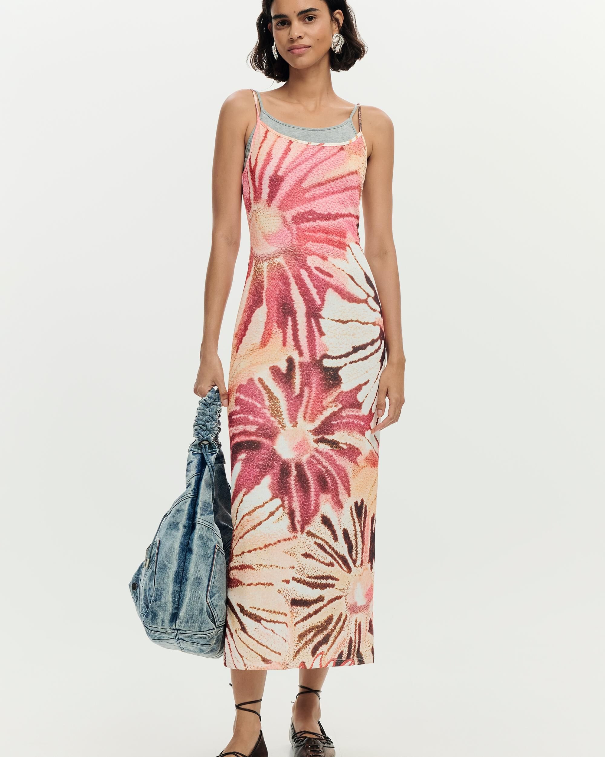Desigual - Vestido punto estampado.