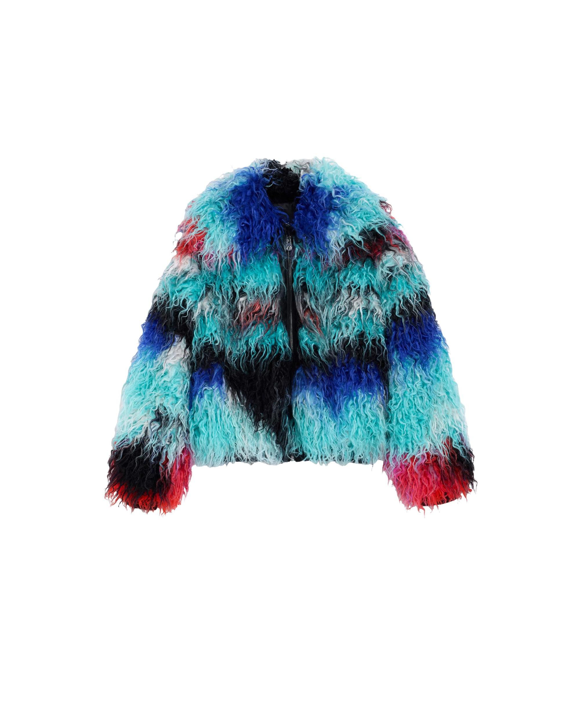 Abrigo de mujer pelo largo lacroix - Desigual - Multicolor Multicolor-4