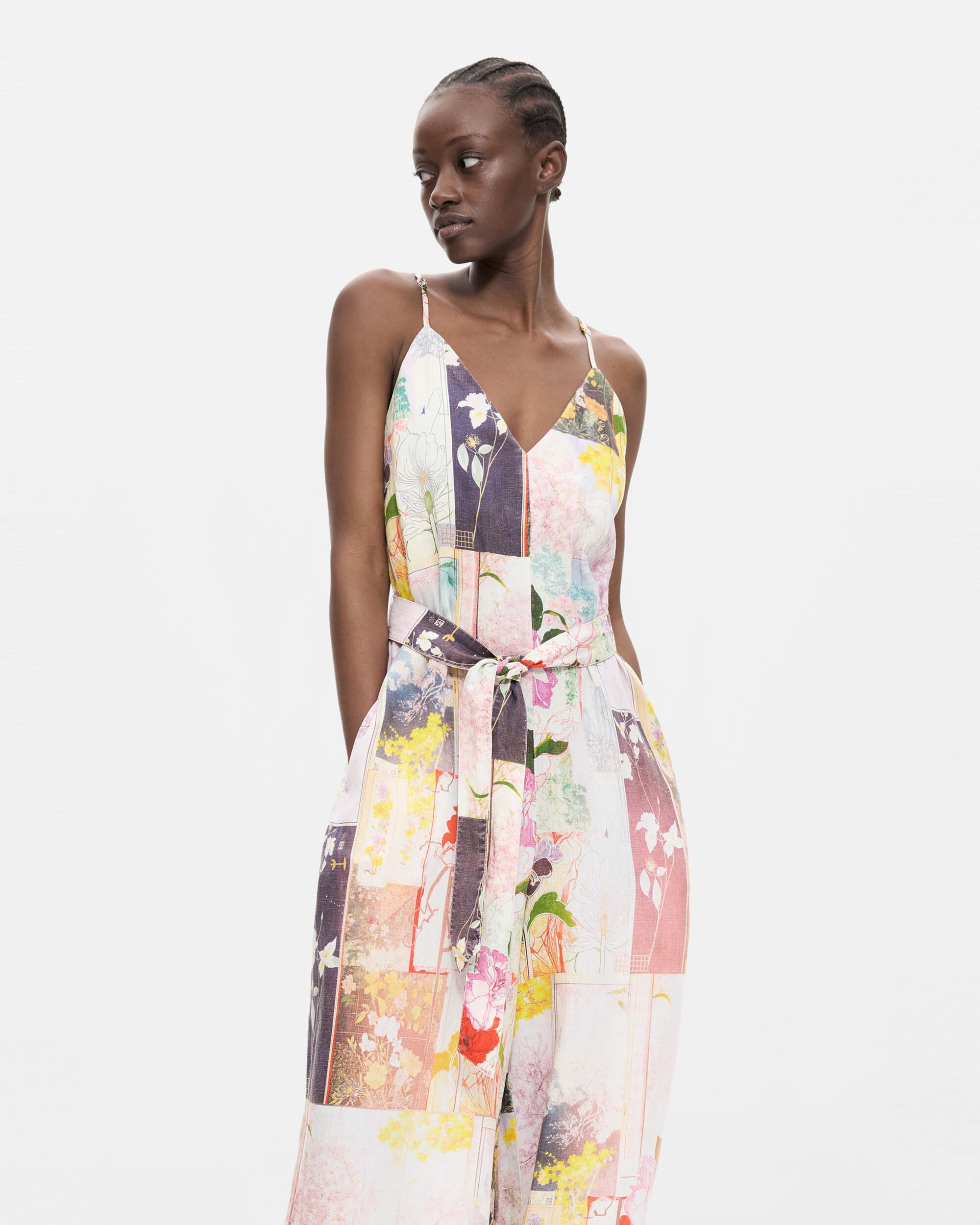 Mono de mujer largo estampado - Desigual - Negro Negro-2