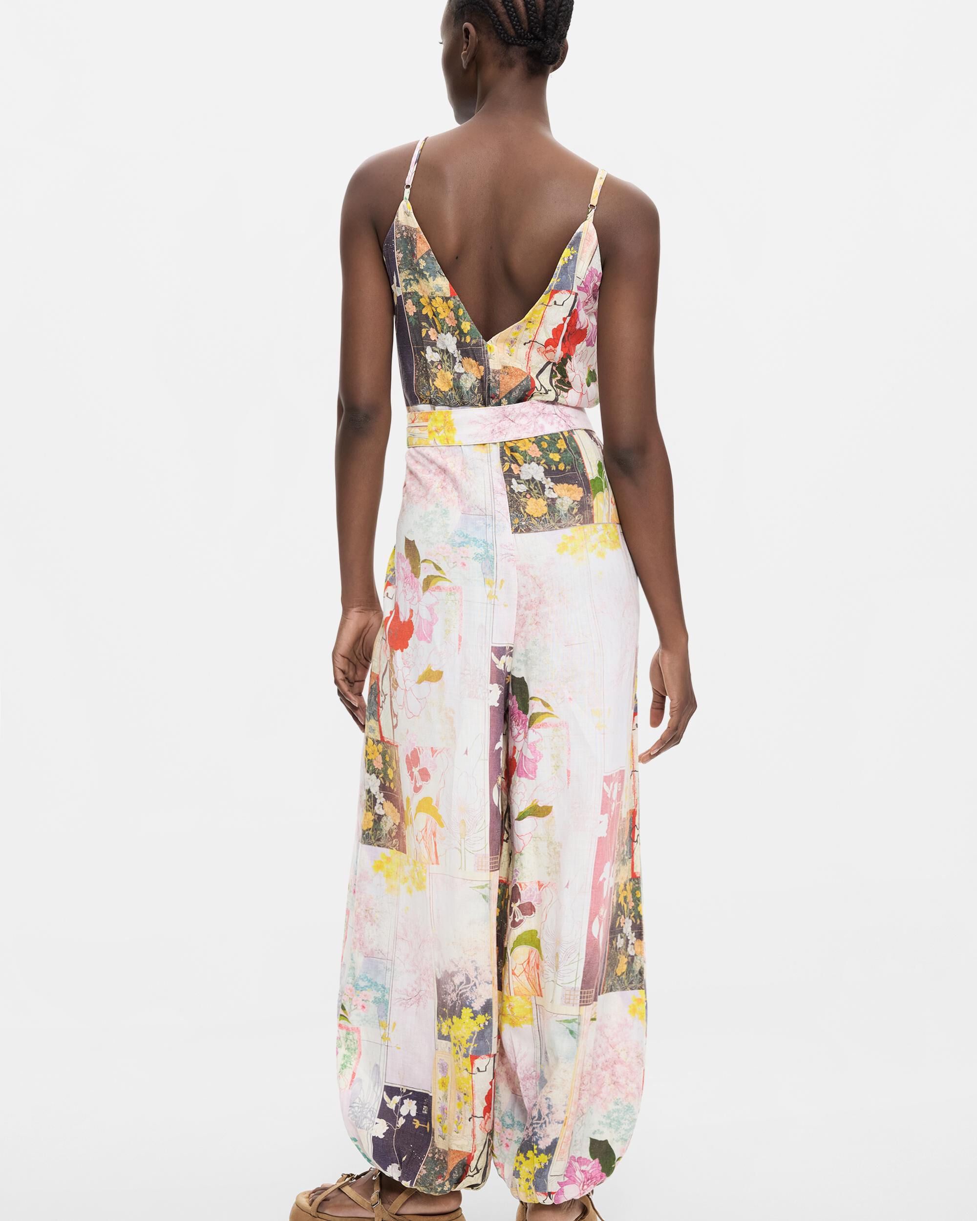 Mono de mujer largo estampado - Desigual - Negro Negro-3
