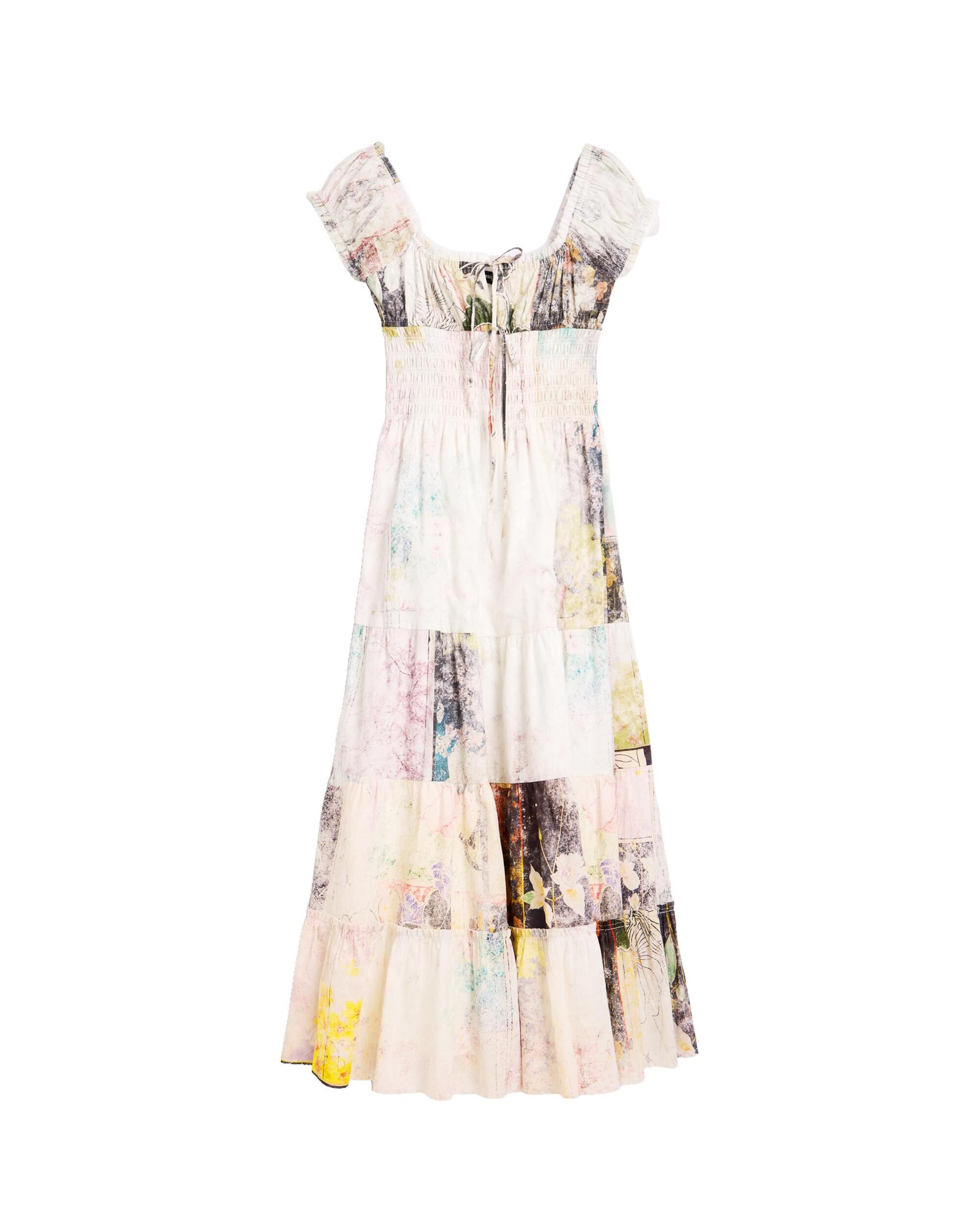 Vestido manga corta 100% algodón - Desigual - Multicolor Multicolor-4