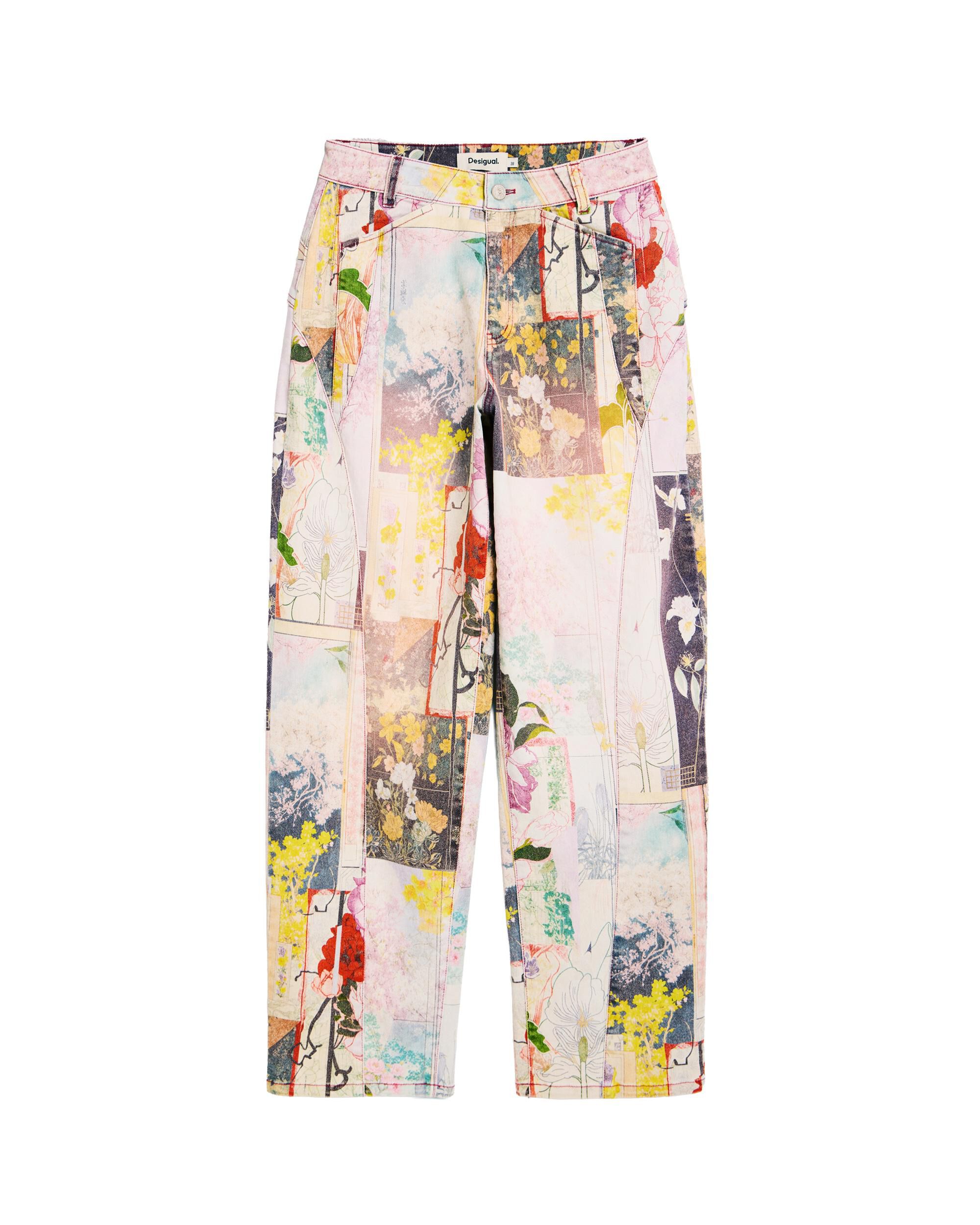 Pantalón de mujer vaquero estampado - Desigual - Multicolor Multicolor-4