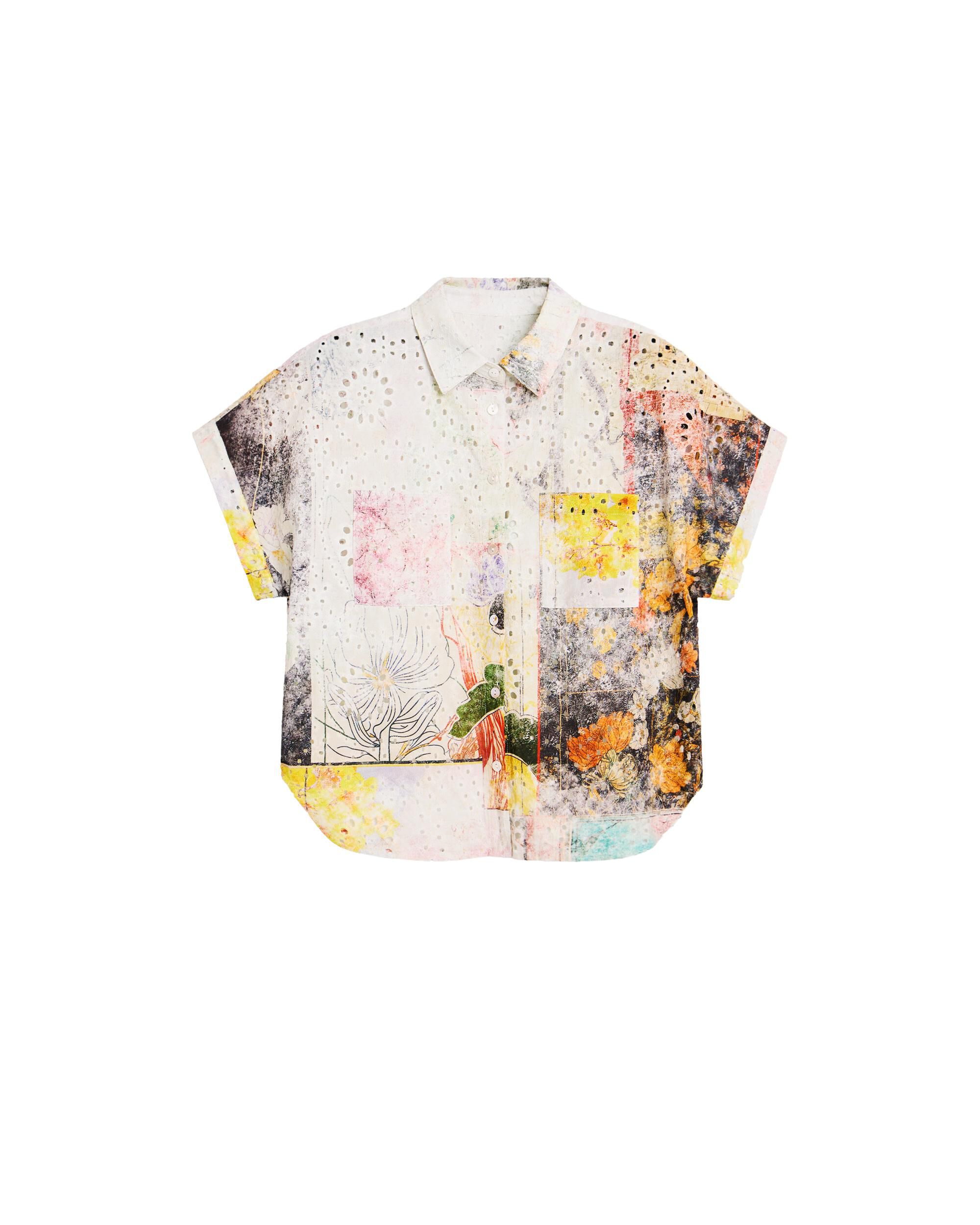 Camisa de mujer manga corta 100% algodón - Desigual - Multicolor Multicolor-4