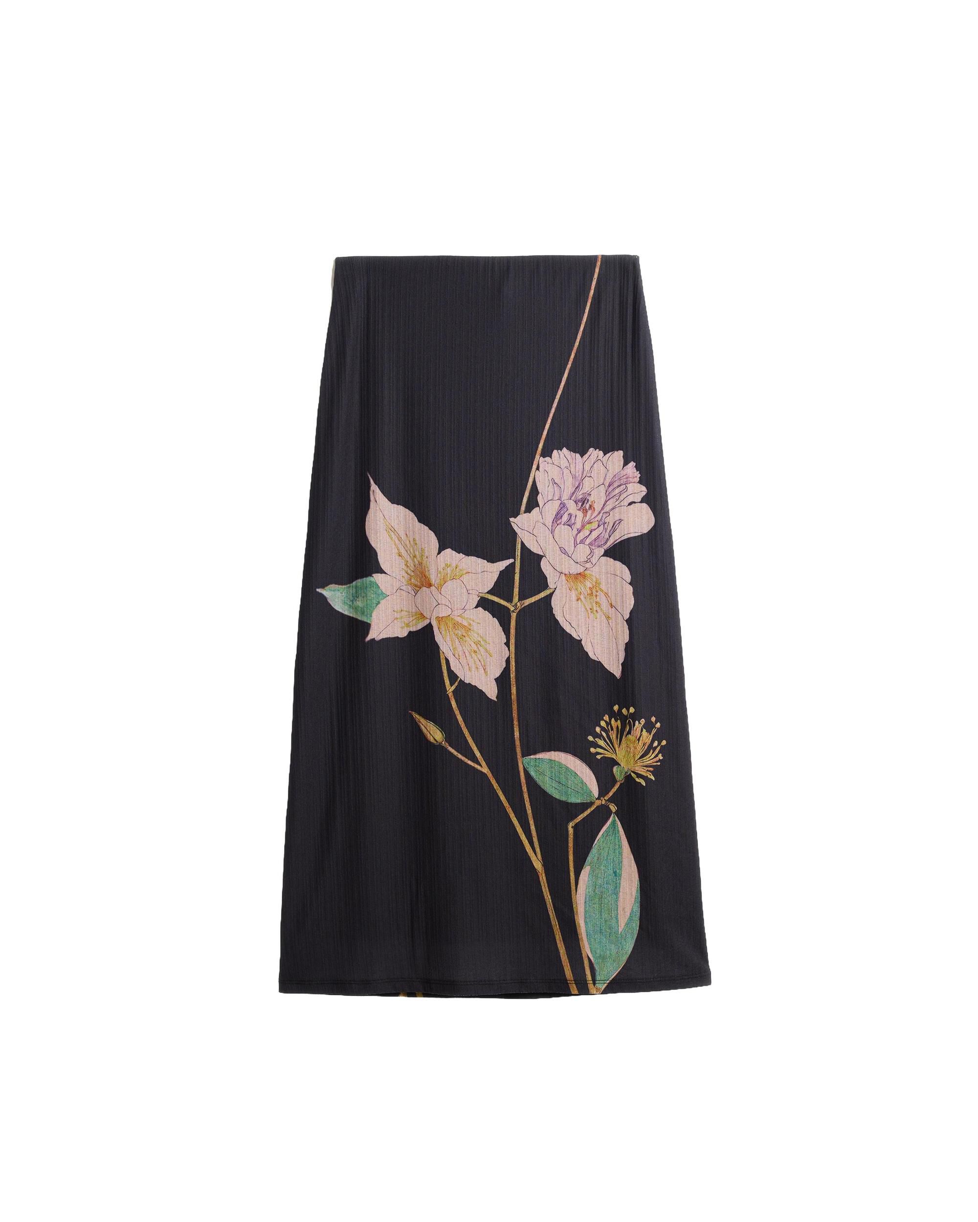 Falda larga estampada - Desigual - Negro Negro-4