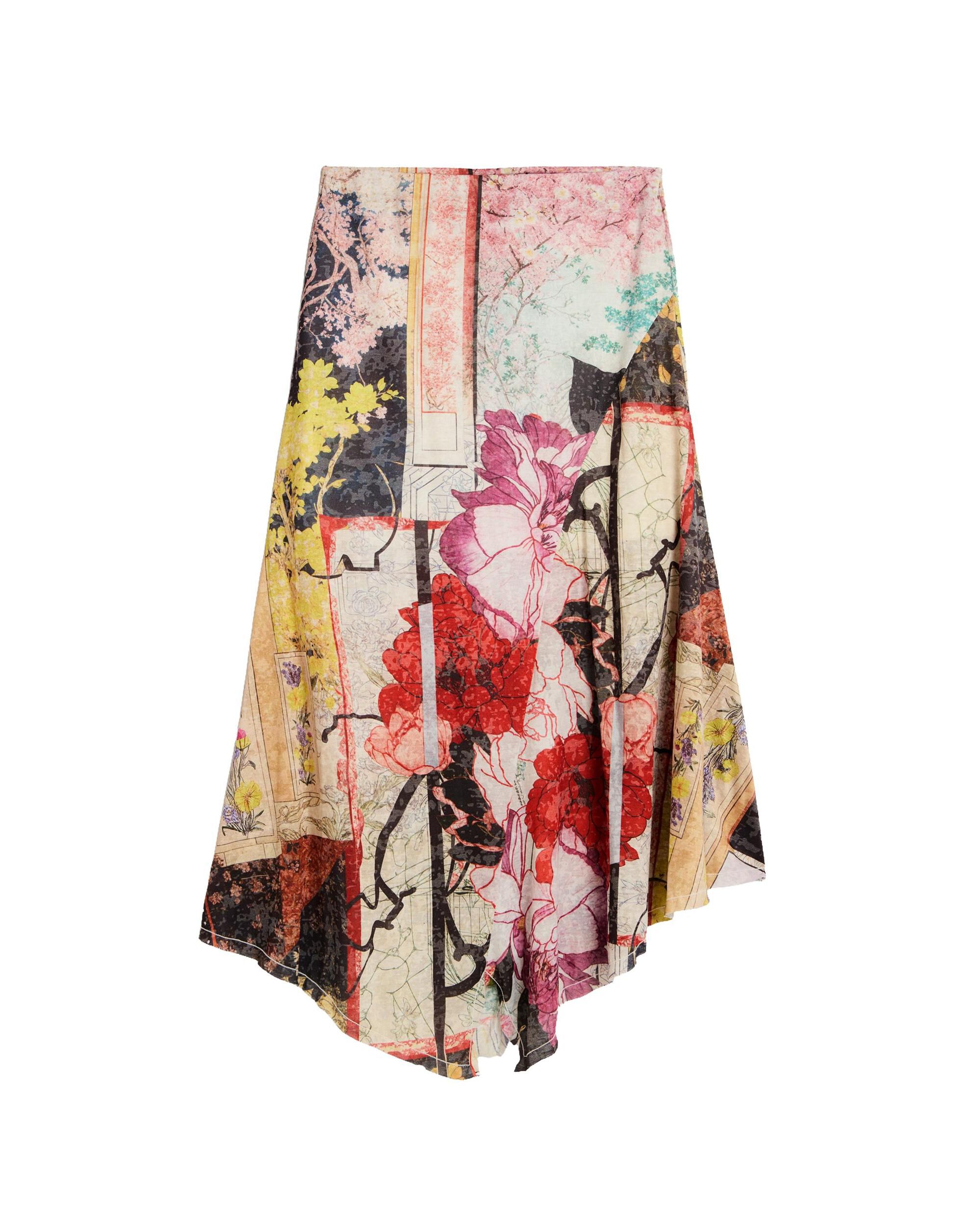 Falda larga estampada - Desigual - Negro Negro-4