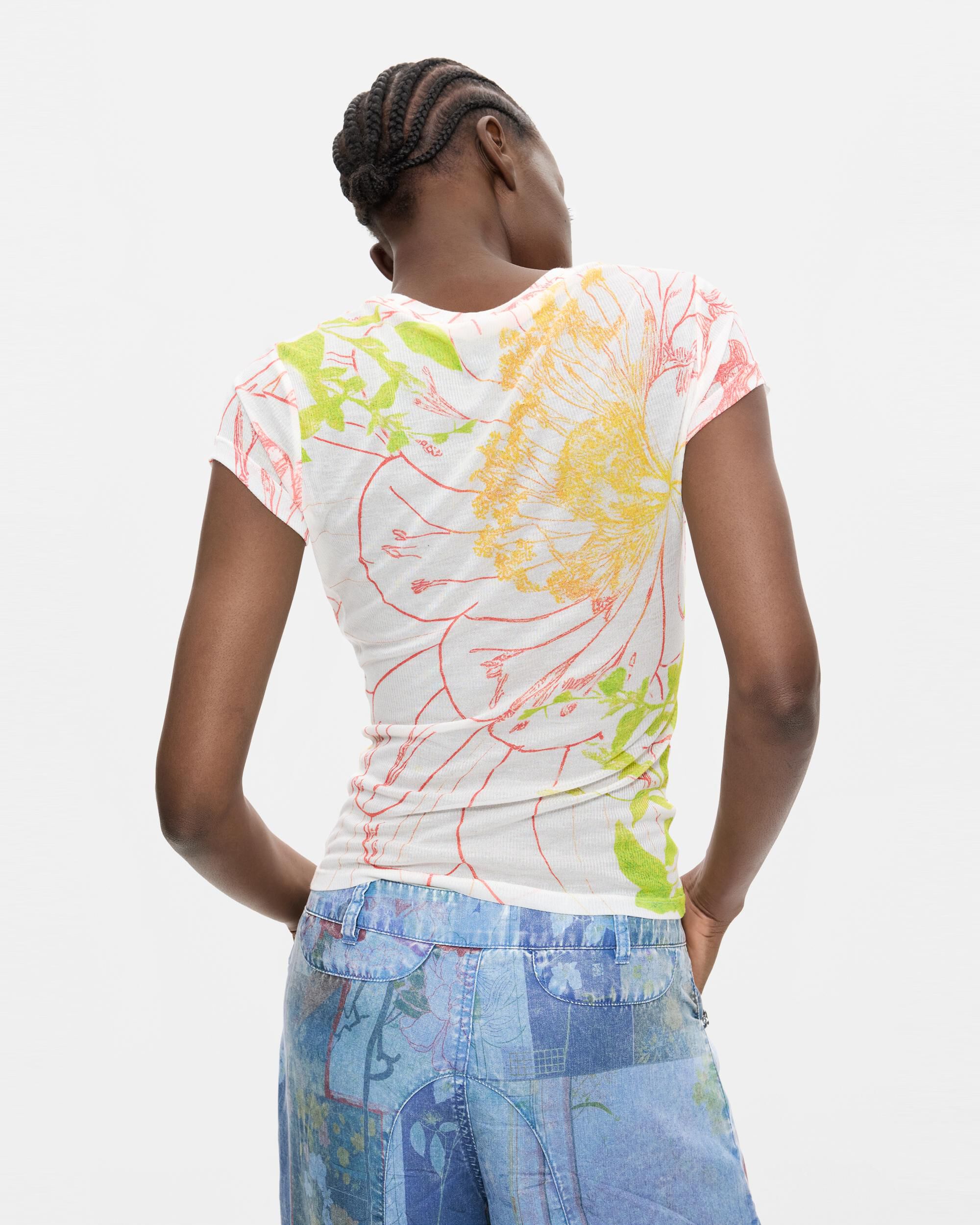 Camiseta de mujer punto estampada - Desigual - Multicolor Multicolor-3