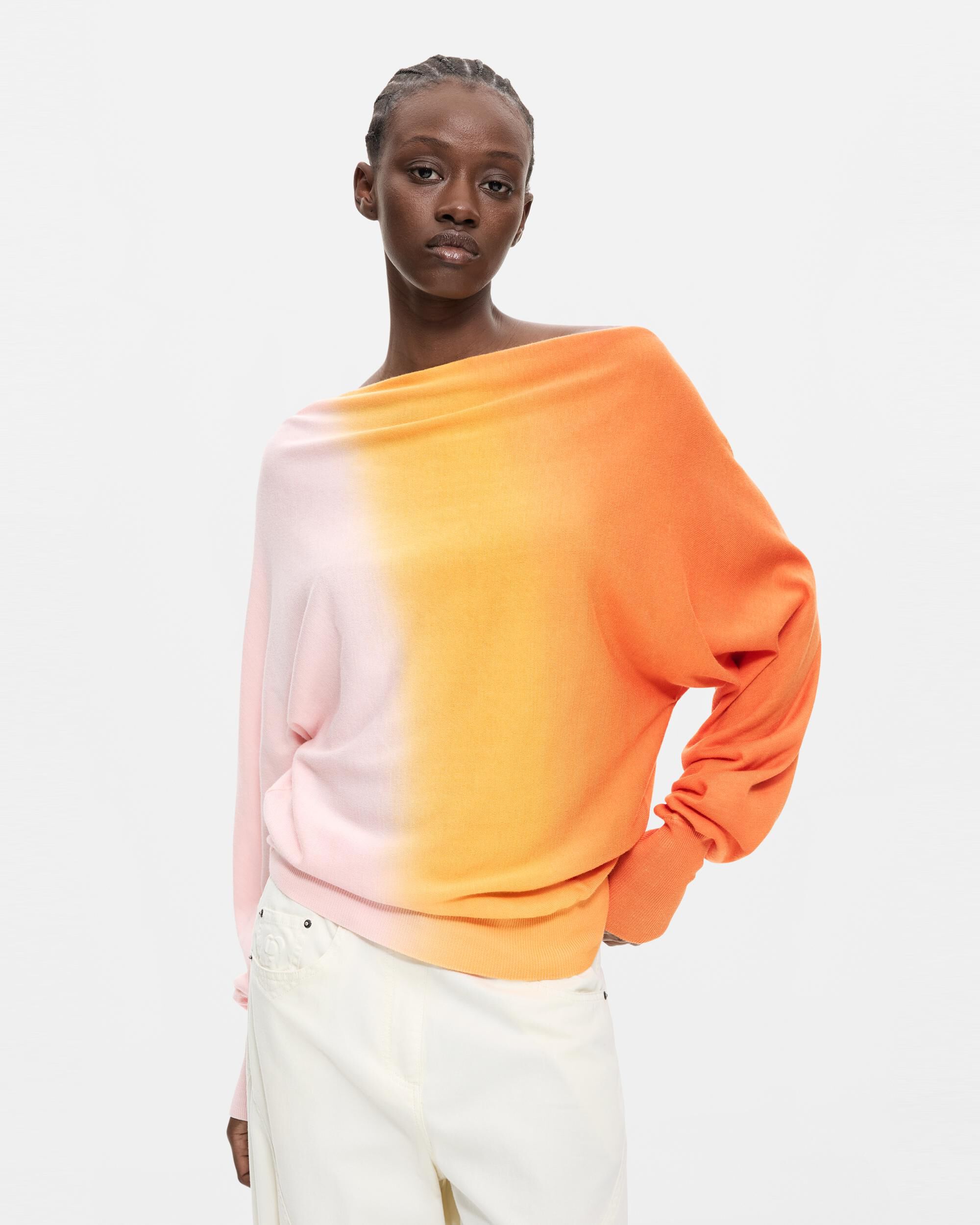 Jersey de mujer punto fino - Desigual - Naranja Naranja-1