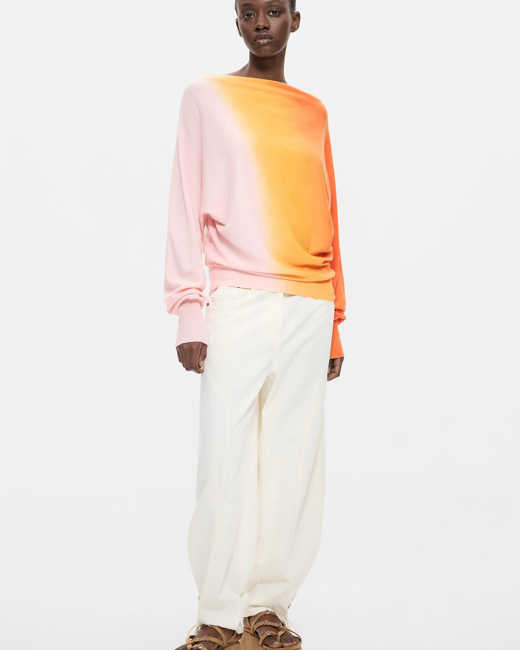 Jersey de mujer punto fino - Desigual - Naranja Naranja-2
