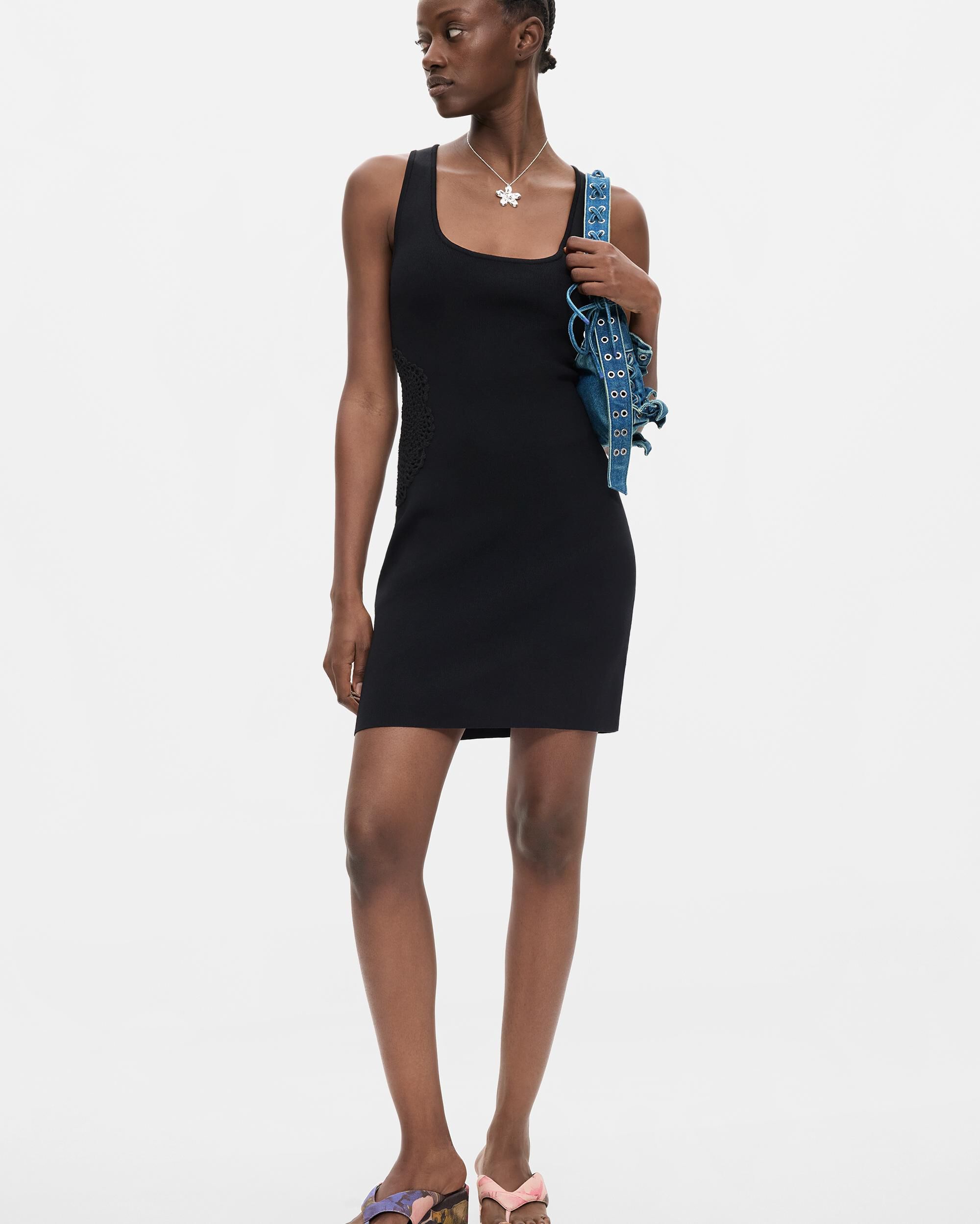 Desigual - Vestido punto corto.