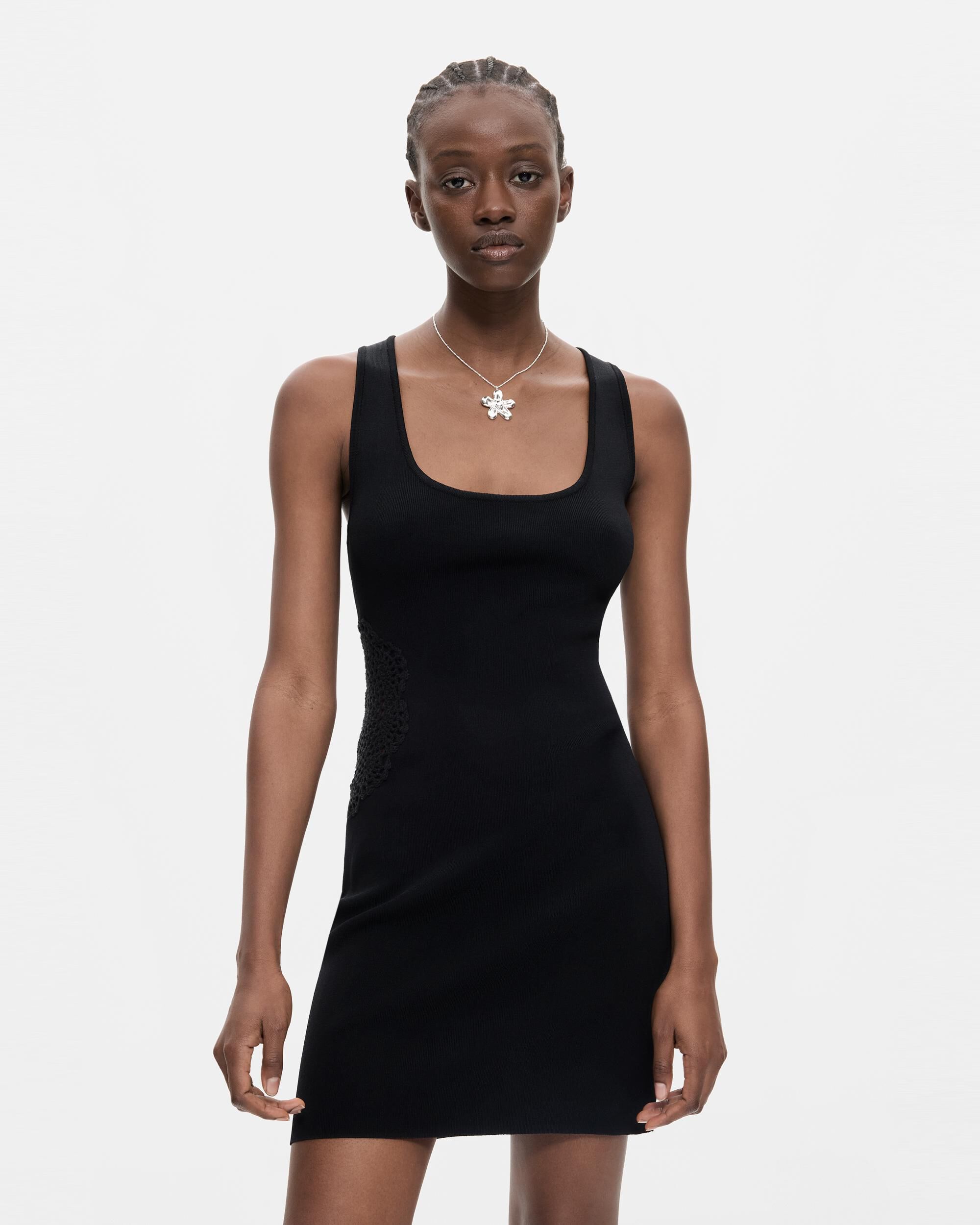 Vestido punto corto - Desigual - Negro Negro-2