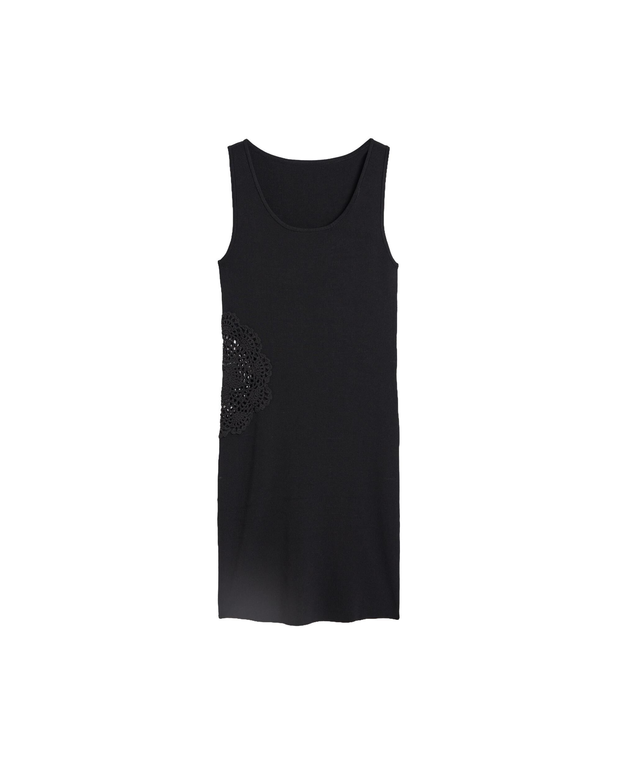 Vestido punto corto - Desigual - Negro Negro-4