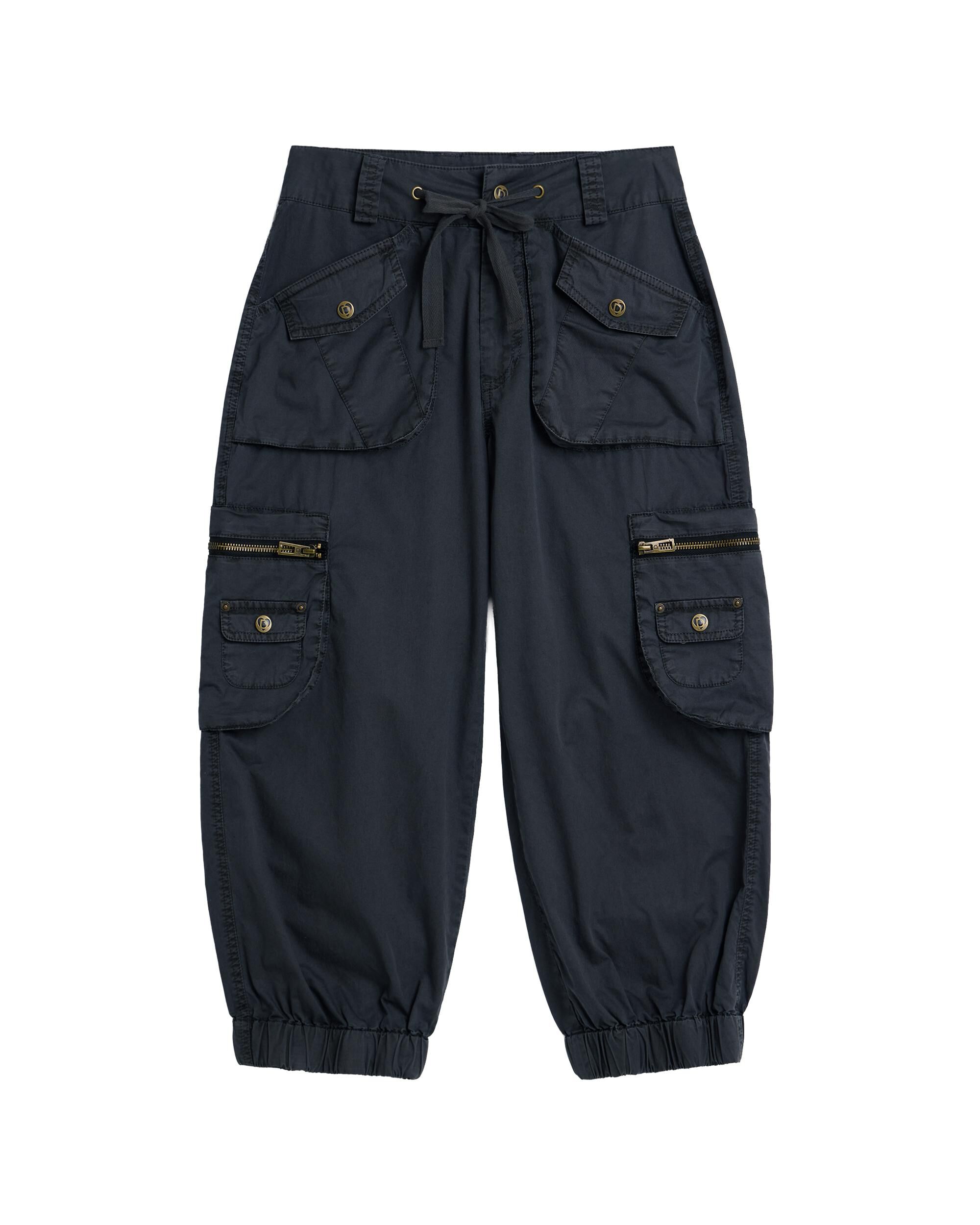 Pantalón de mujer cargo 100% algodón - Desigual - Gris Gris-4